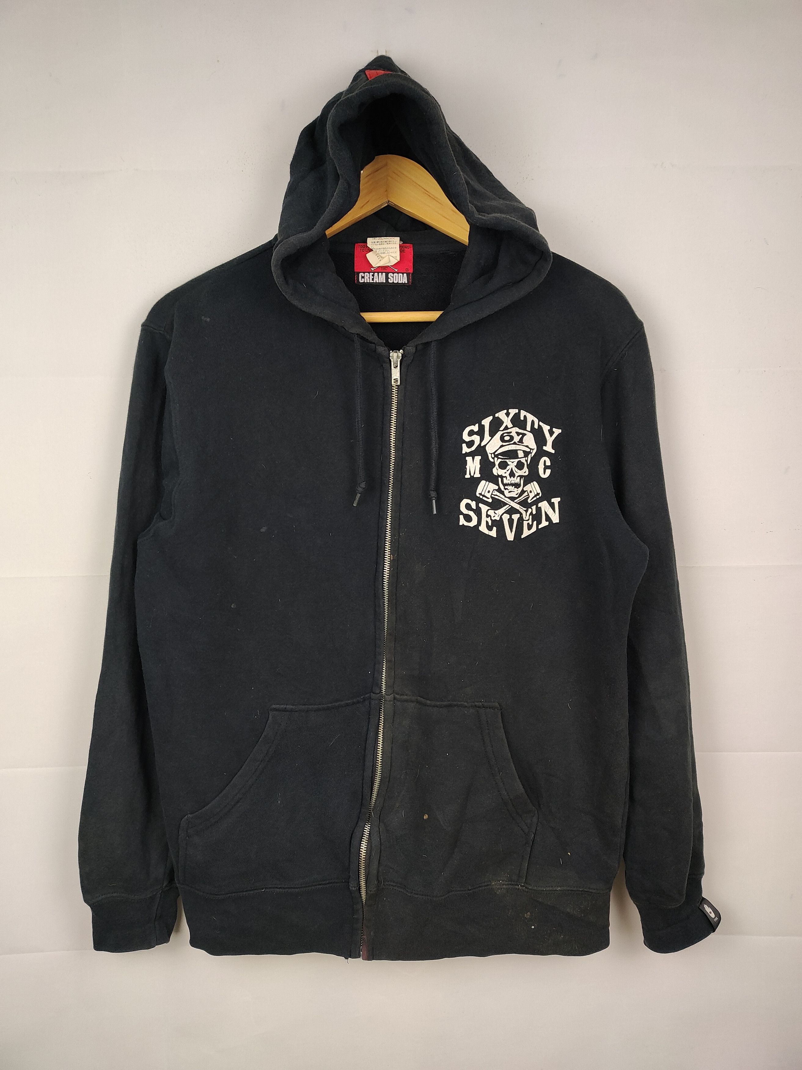 Japanese Brand Vintage Cream Soda Zipper Hoodie Size US M / EU 48-50 / 2 - 2 Thumbnail