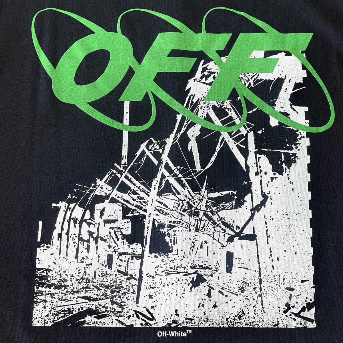 Off-White VIRGIL ABLOH OVERSIZED RUINED FACTORY SHIRT FW 2019 Size US XS / EU 42 / 0 - 16 Thumbnail