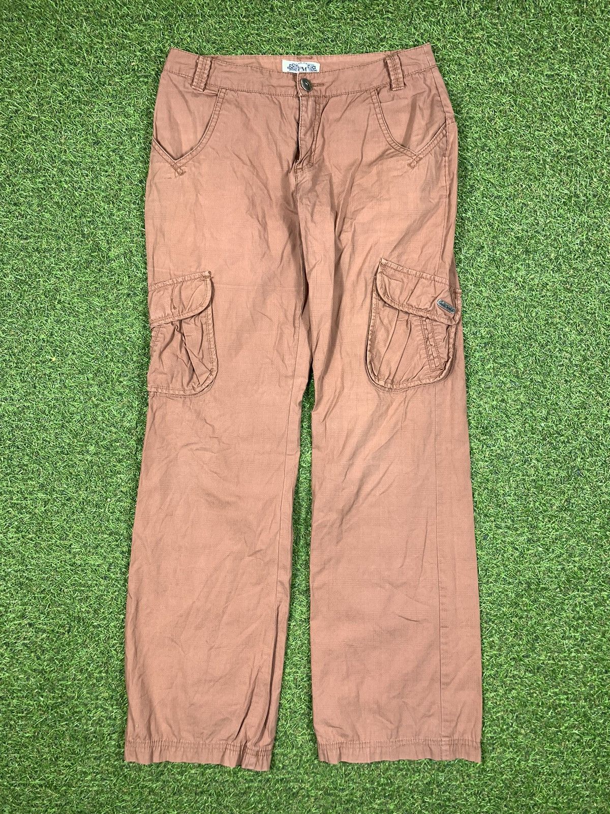 Japanese Brand × Vintage Vintage 90s Japanese cargo jeans faded LGB style size M Size 30" / US 8 / IT 44 - 1 Thumbnail