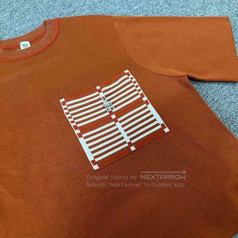 Hermes Hermes Pocket Short Sleeve Knit Top Size XS / US 0-2 / IT 36-38 - 4 Thumbnail