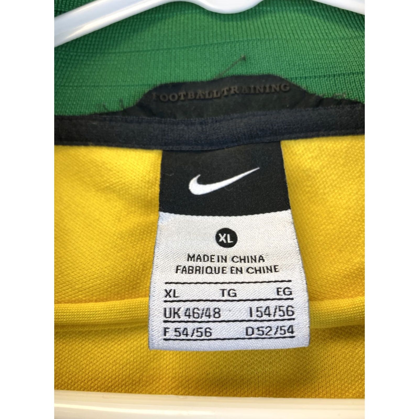 Nike VINTAGE Nike Jacket Sweater Men’s XL Yellow Brazil Soccer Team Track / 33-41 Size US XL / EU 56 / 4 - 4 Thumbnail