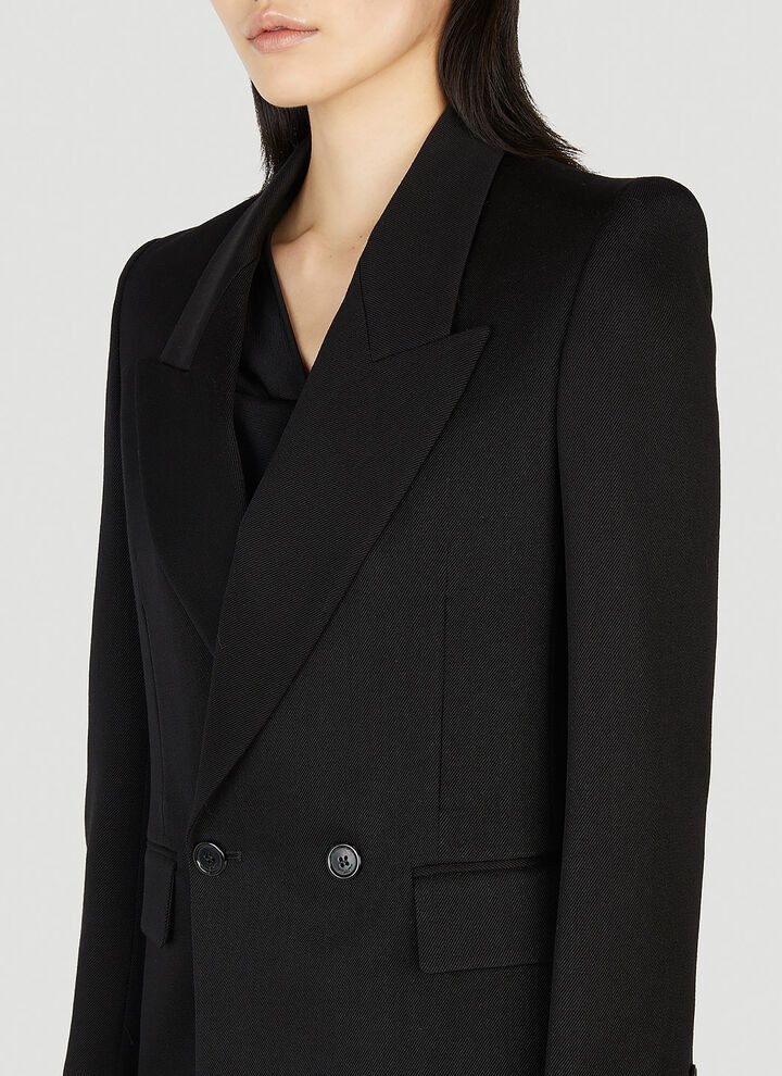 Saint Laurent Paris o1tp1o0125 Double Breasted Jacket In Wool in Black Size M / US 6-8 / IT 42-44 - 7 Thumbnail