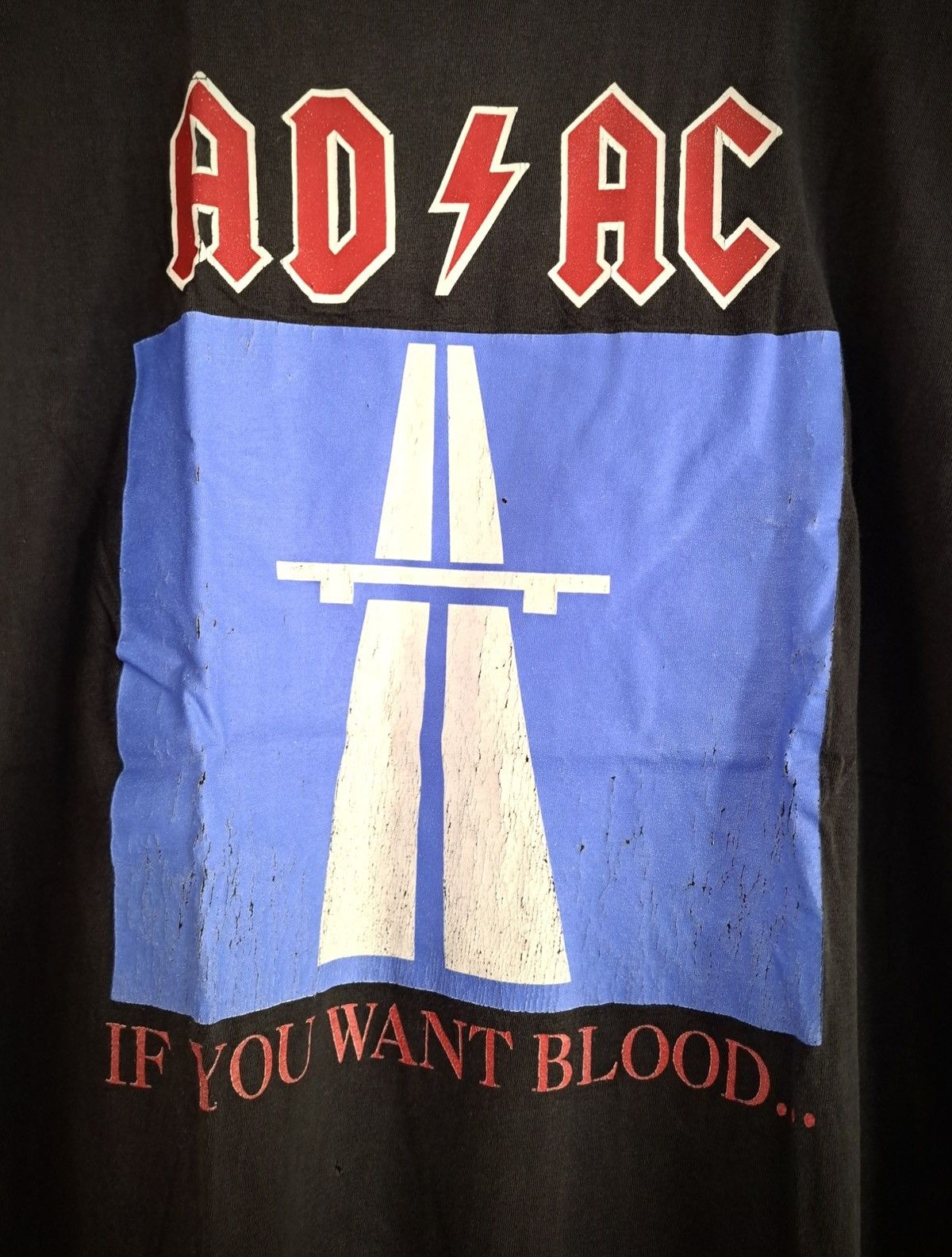 AC/DC АC/DC x IF YOU WANT BLOOD x Vintage T-Shirt Size US XL / EU 56 / 4 - 2 Thumbnail