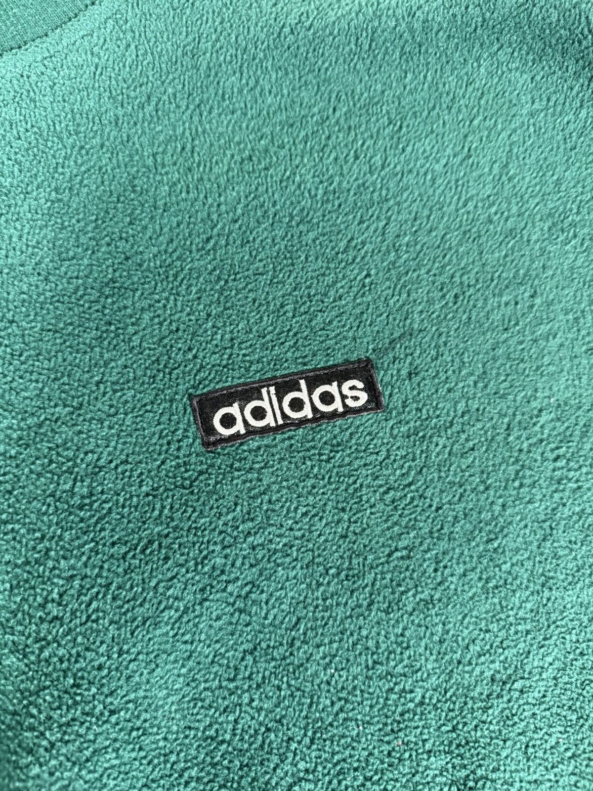 Adidas Vintage 90s Adidas Fleece Turtle Neck Sweatshirt Size US L / EU 52-54 / 3 - 3 Thumbnail
