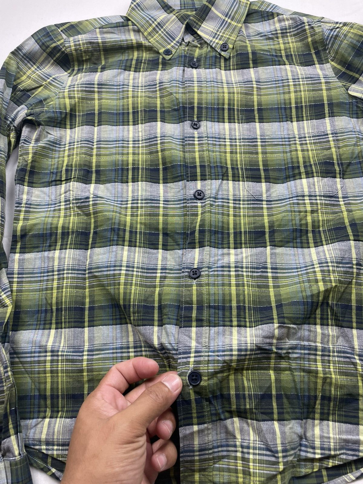 A.P.C. A.P.C Madras Check Long Sleeved Shirt Size M / US 6-8 / IT 42-44 - 5 Thumbnail