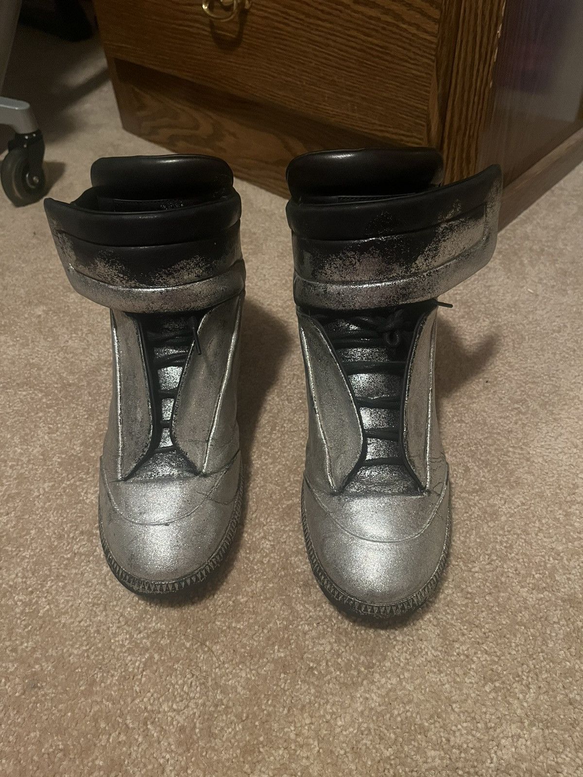 Maison Margiela Margiela Future Hi-Top black/silver glitter Size US 11 / EU 44 - 1 Thumbnail