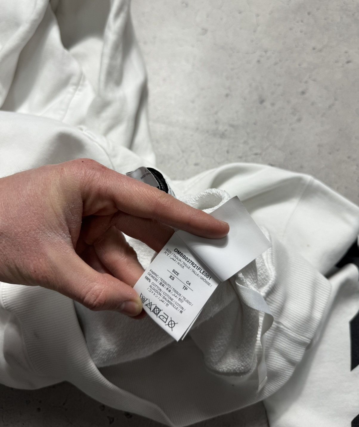 Off-White Off-White Mona Lisa Luxury Big Logo Hoodie White Size XS Size US XS / EU 42 / 0 - 14 Thumbnail