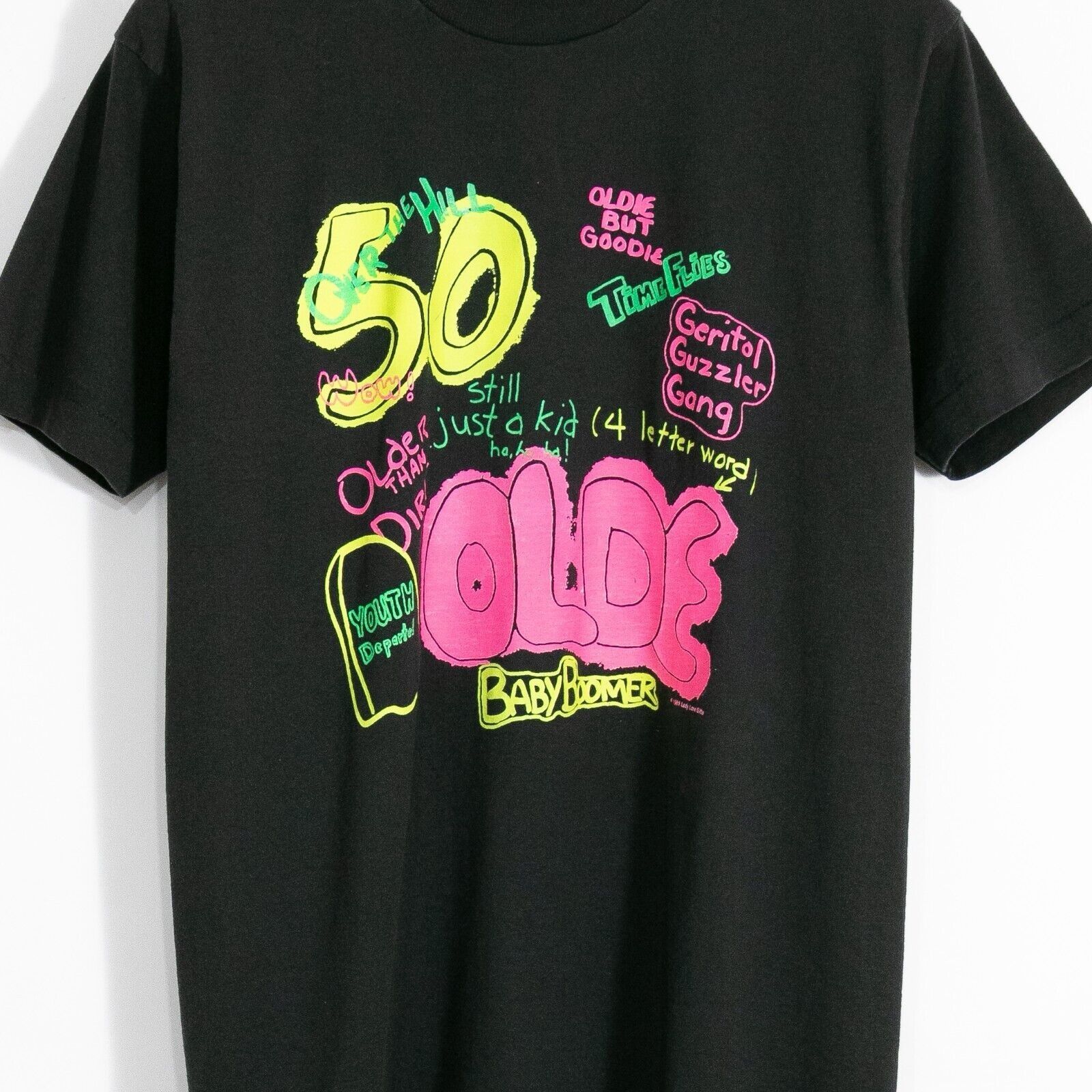 Vintage Vintage 90s 50 Year Old Funny T Shirt Large - Baby Boomer Size US L / EU 52-54 / 3 - 2 Thumbnail