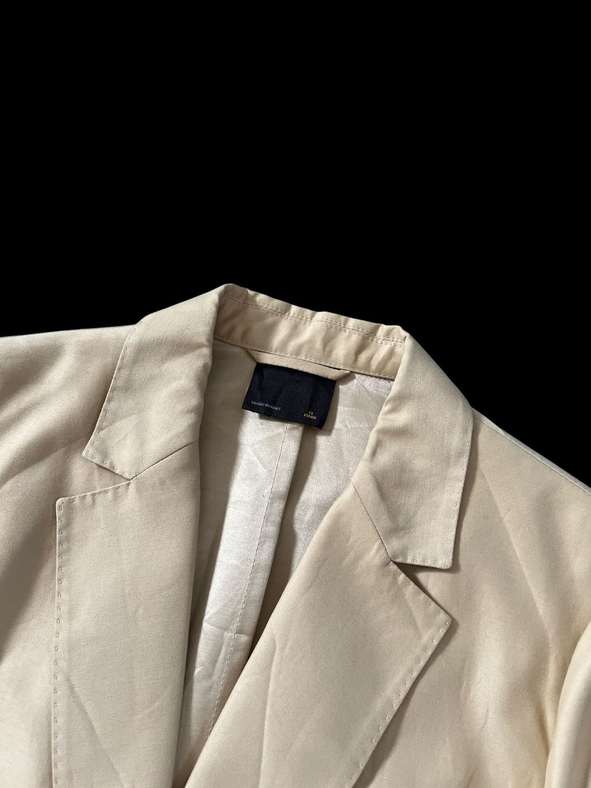 Fendi Fendi Woman Beige Blazer Size M / US 6-8 / IT 42-44 - 4 Thumbnail