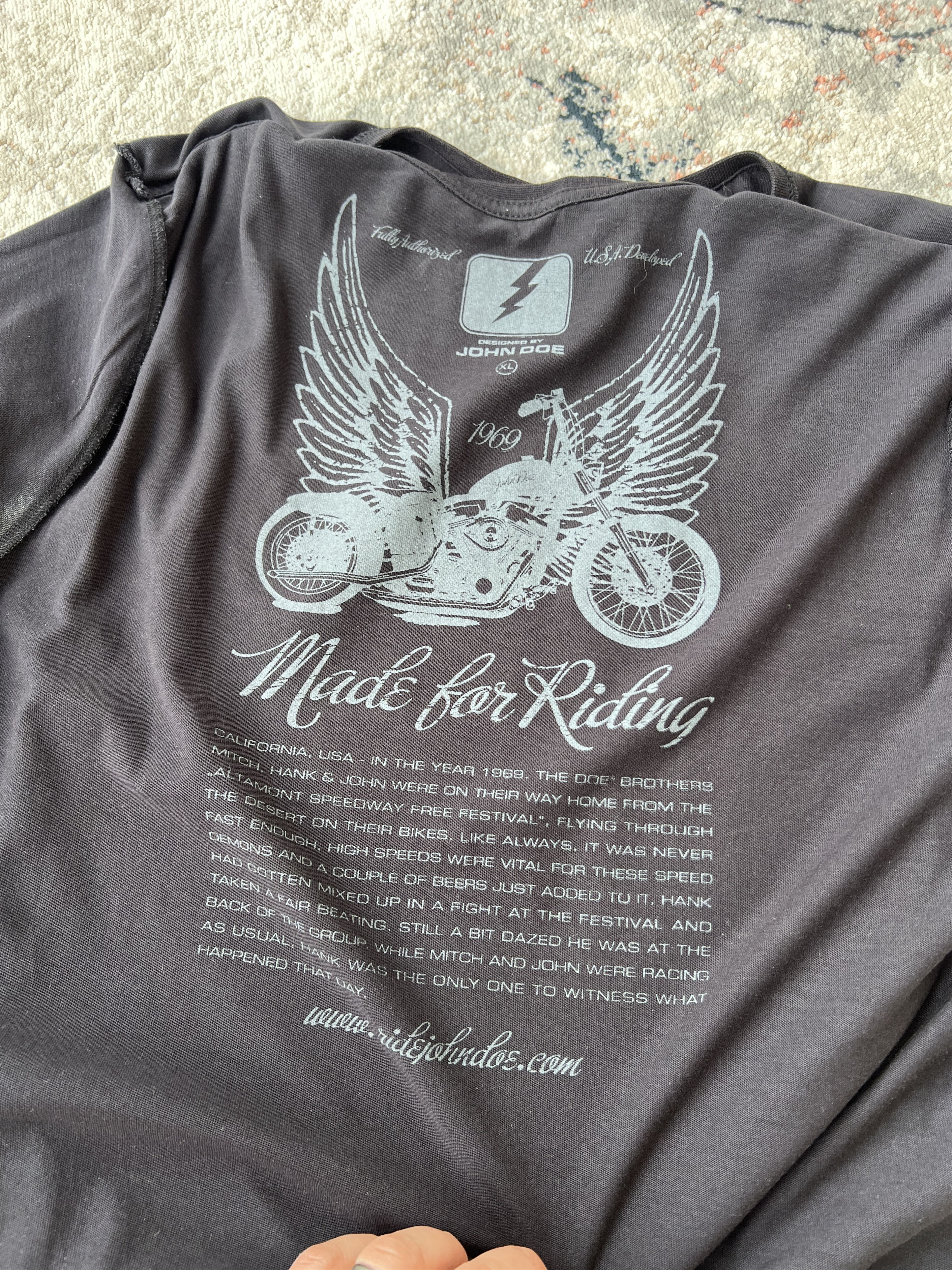 Other John Doe Motosports Tee Size US XL / EU 56 / 4 - 3 Thumbnail