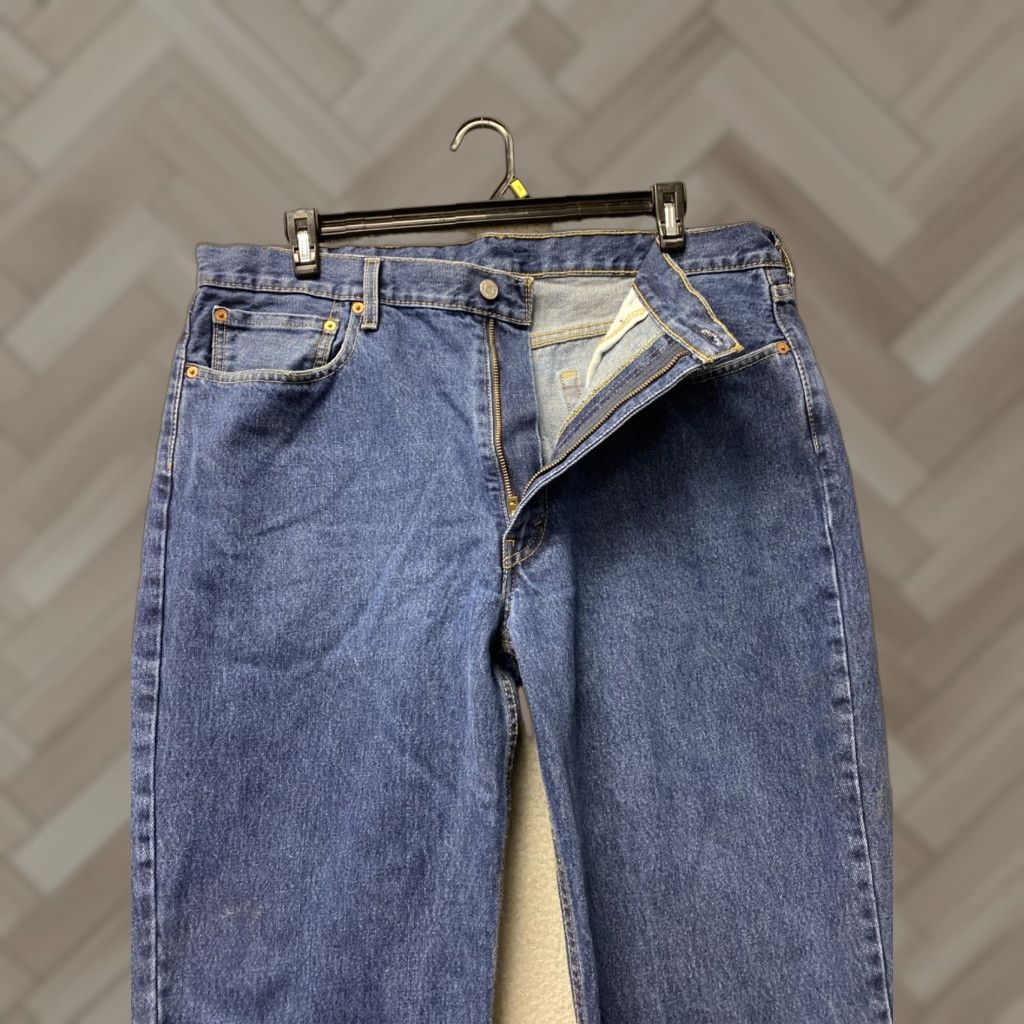 Levi's Levis 550 Jeans Mens 40x30 Blue Cotton Tapered Fit Denim Workwear /129-2 Size US 40 / EU 56 - 1 Thumbnail