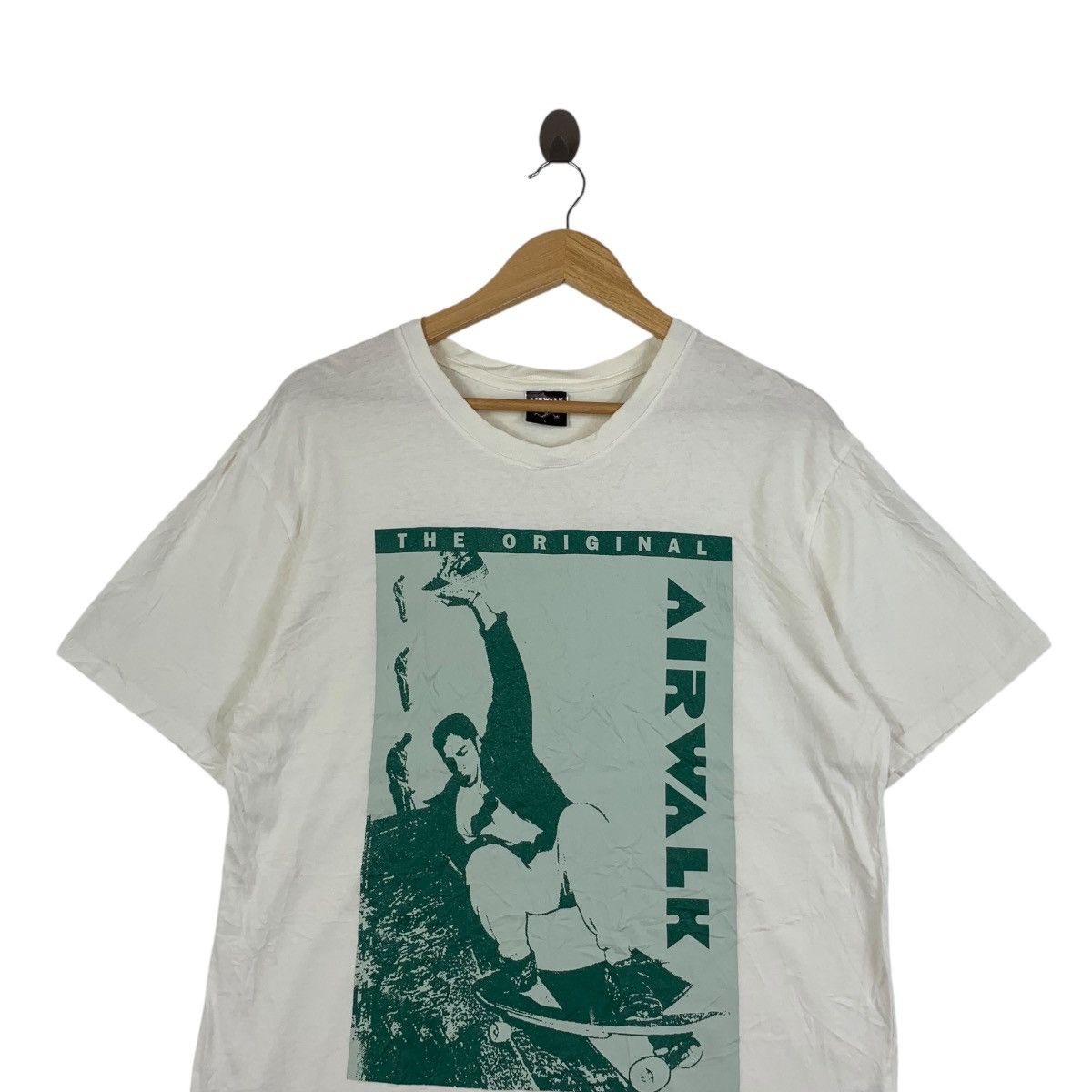 Airwalk Vintage AIRWALK SKATEBOARD THE ORIGINAL Tee Shirt Top Size US L / EU 52-54 / 3 - 2 Thumbnail
