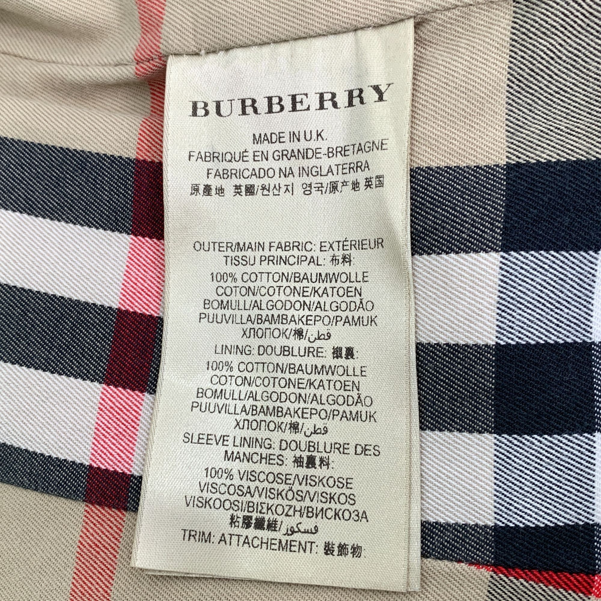 Burberry Burberry Womens Beige Double-Breasted Trench Coat 34 XXS Bel Size XXS / US 00 / IT 34 - 5 Thumbnail