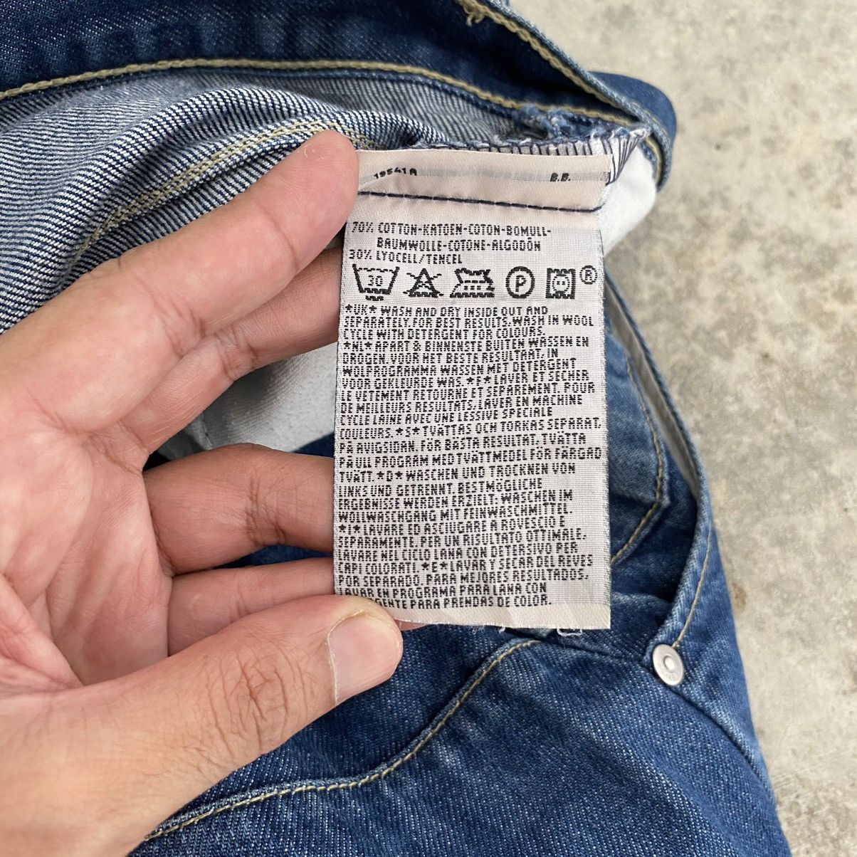 Levi's Vintage Levis Engineered Takuya Kimura Relaxed Denim Jeans Size US 30 / EU 46 - 12 Thumbnail