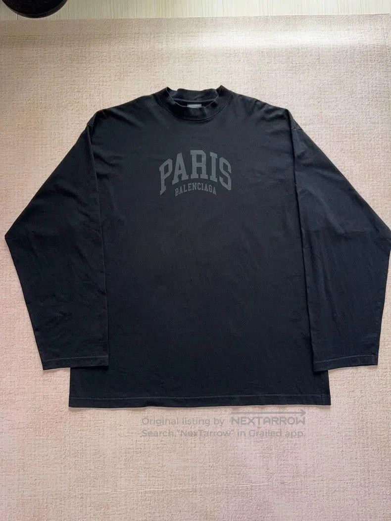 Balenciaga Balenciaga Paris Round Neck T. Size US L / EU 52-54 / 3 - 1 Thumbnail