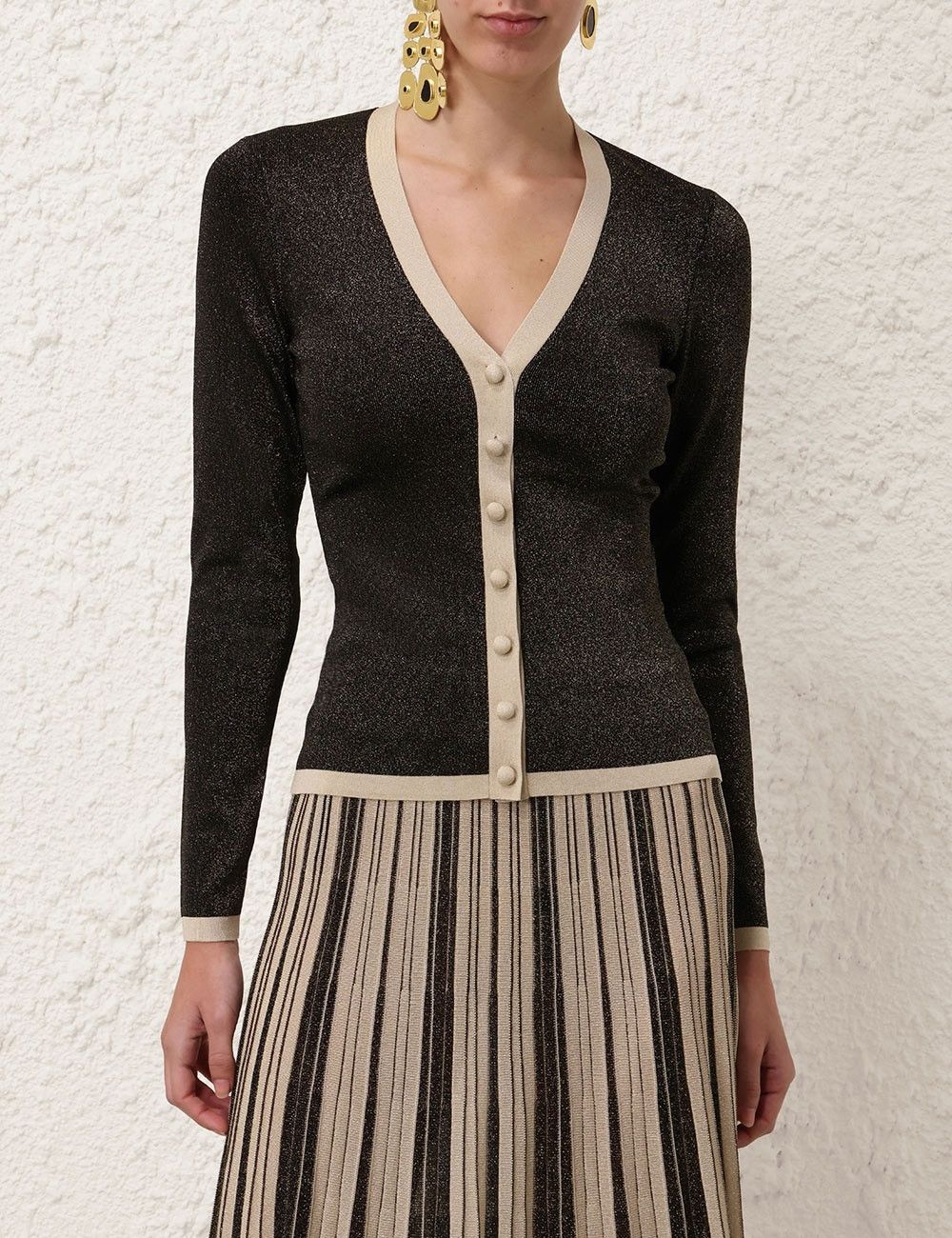 Zimmermann oc11z0825 Illustration Metallic Cardigan in Multicolor Size S / US 4 / IT 40 - 2 Thumbnail
