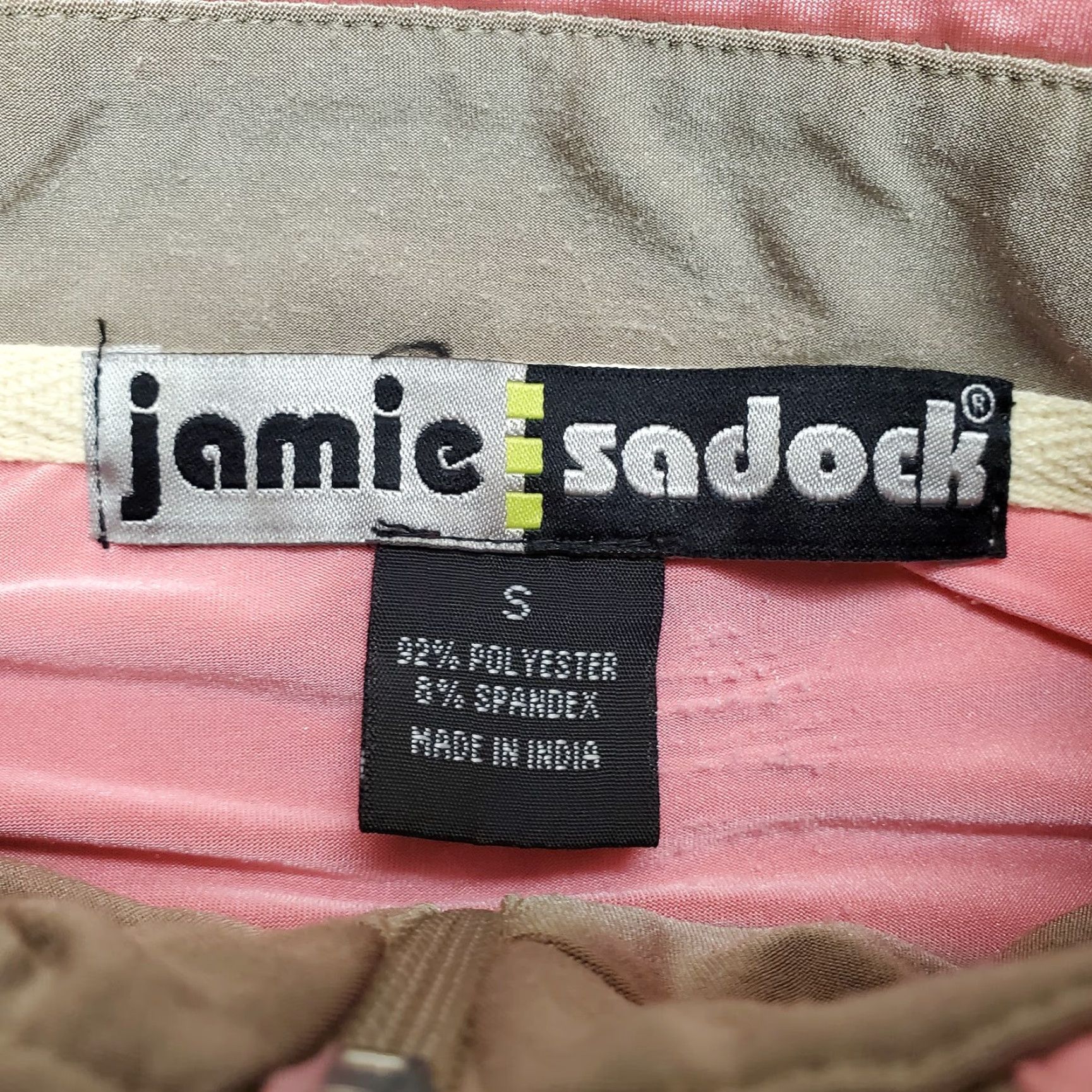 Vintage VINTAGE Jami Sadock Shirt Women Small Pink Brown Full Zip Performance Stretch Blend Golf Size S / US 4 / IT 40 - 4 Thumbnail