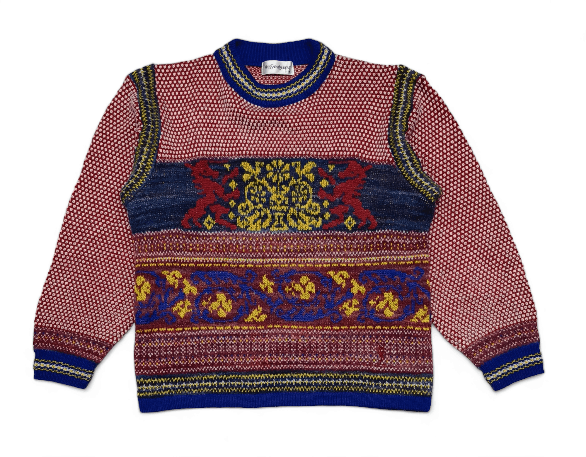 image of Vintage YVES Saint Laurent YSL Knitwear Sweatshirt For Kids (Size XS)