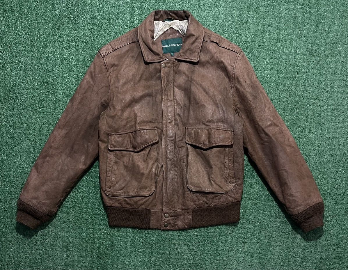 Leather × Vintage Real Leather Jacket Vintage 90s Size US S / EU 44-46 / 1 - 1 Thumbnail