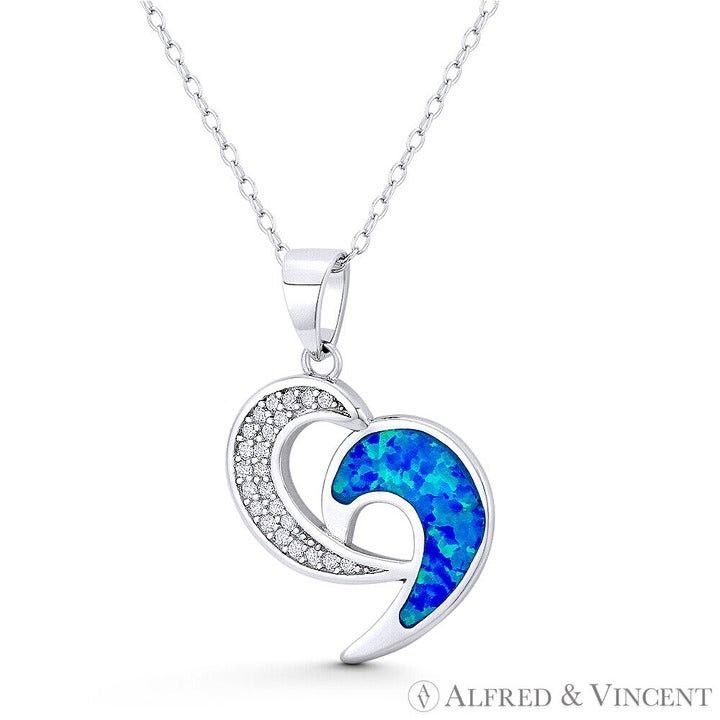 Other Freeform Charm Lab-Created Opal CZ Crystal Sterling Silver Size ONE SIZE - 1 Preview