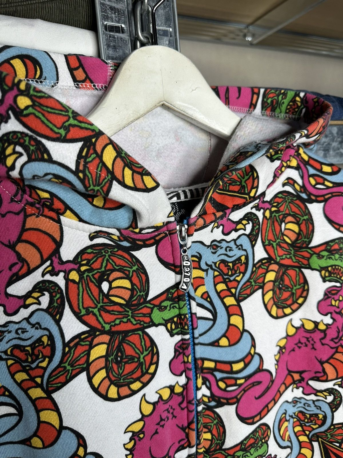 Volcom Volcom Snake Dragon Hoodie Full Zip All Over Print Graphic Size US M / EU 48-50 / 2 - 3 Thumbnail
