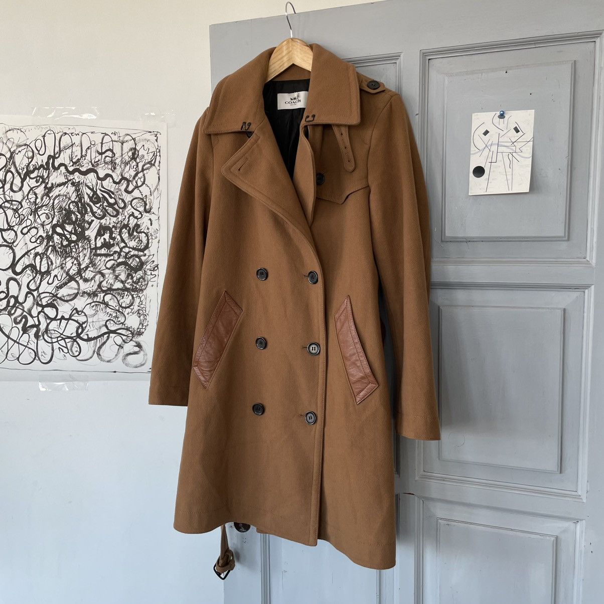 Coach Women’s Coach Wool Double-breasted Coat Trench size S Size S / US 4 / IT 40 - 5 Thumbnail