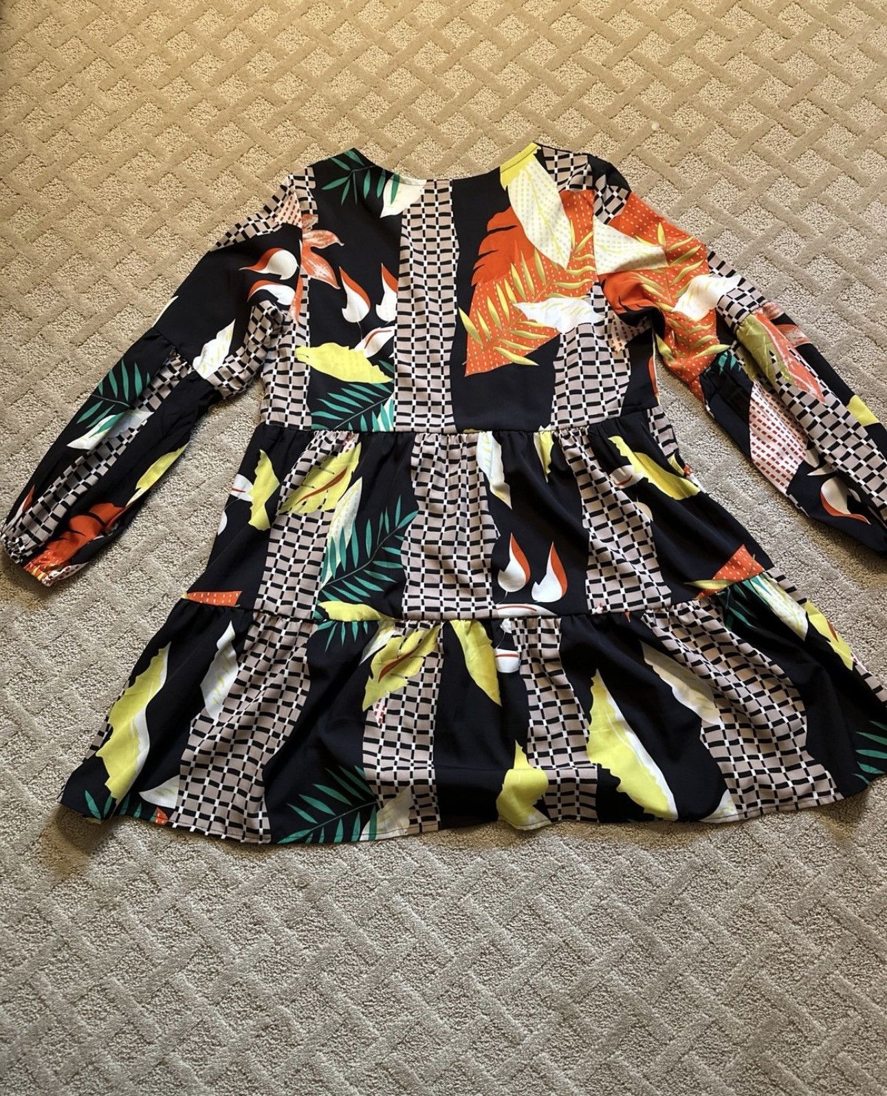Other Womens Summer Tropical Dress Skirt Size L / US 10 / IT 46 - 3 Thumbnail
