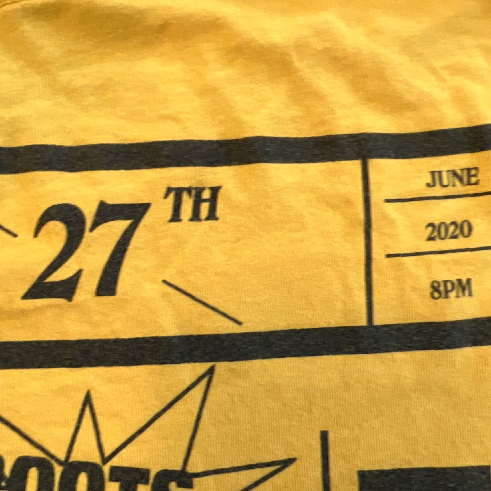 Roots Brownstone X The ROOTS QuestLove X Michelle Obama PICNIC 2020 Women’s Shirt XL Yellow Short Sleeve Crew Neck T-Shirt 100% Cotton Regular Women Size XL / US 12-14 / IT 48-50 - 7 Thumbnail