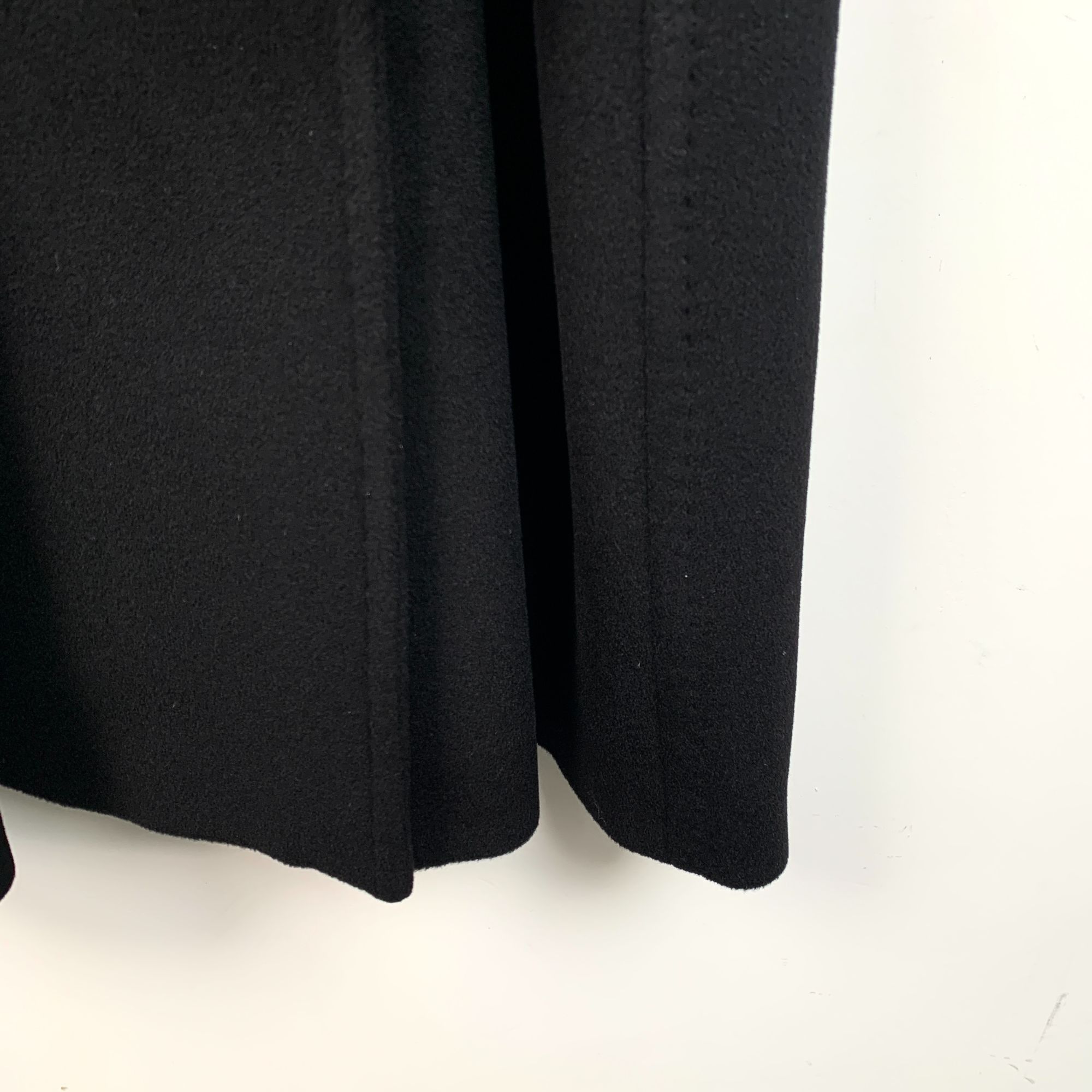Max Mara MaxMara Double-Breasted Belted Wool & Cashmere Coat Black XS Size XS / US 0-2 / IT 36-38 - 4 Thumbnail