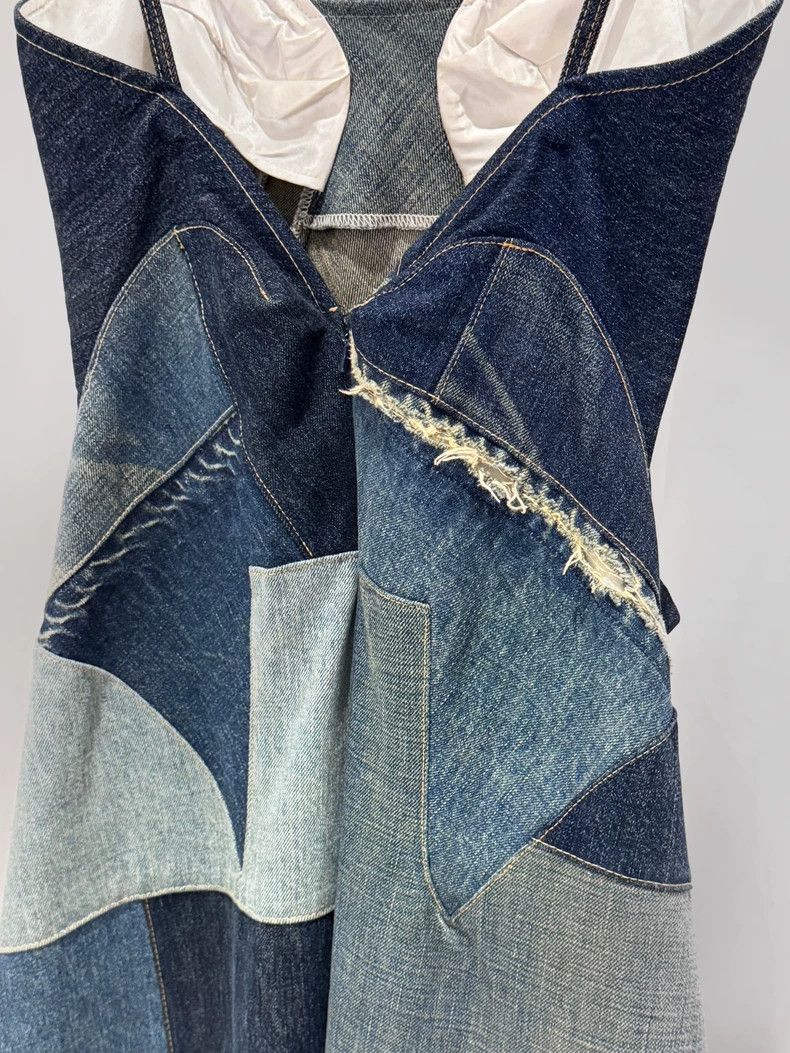 Junya Watanabe Junya watanabe Denim Patchwork Deconstructed Dress Size S / US 4 / IT 40 - 7 Thumbnail