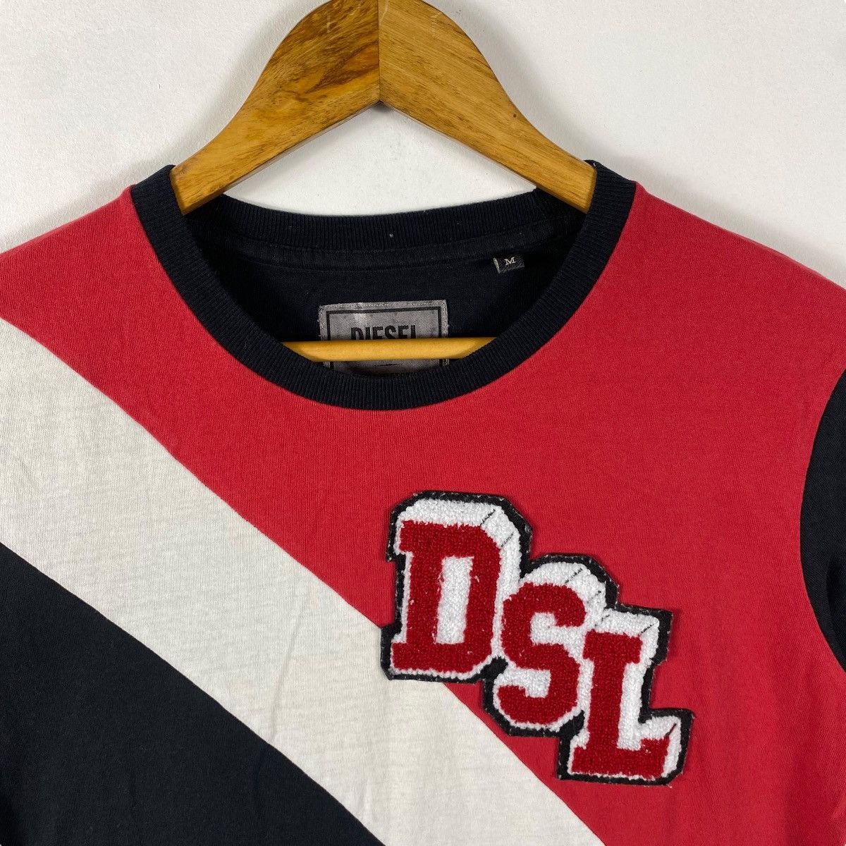 Diesel DIESEL HERITAGE Tri-Colour Design Tee Shirt Medium Size Size US M / EU 48-50 / 2 - 2 Thumbnail