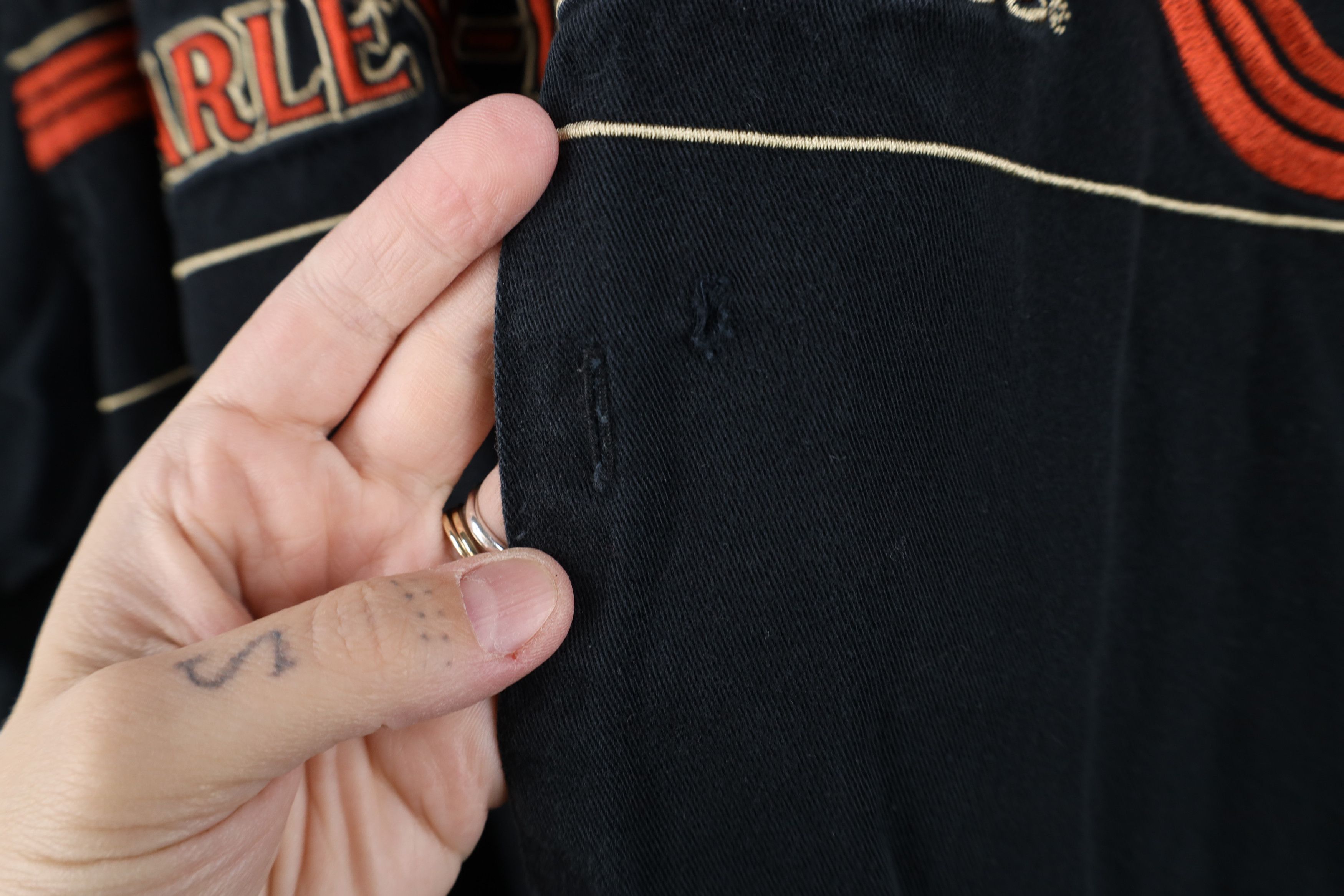Harley Davidson Vintage Harley Davidson Mechanic Pit Crew Button Shirt Size US XL / EU 56 / 4 - 7 Thumbnail