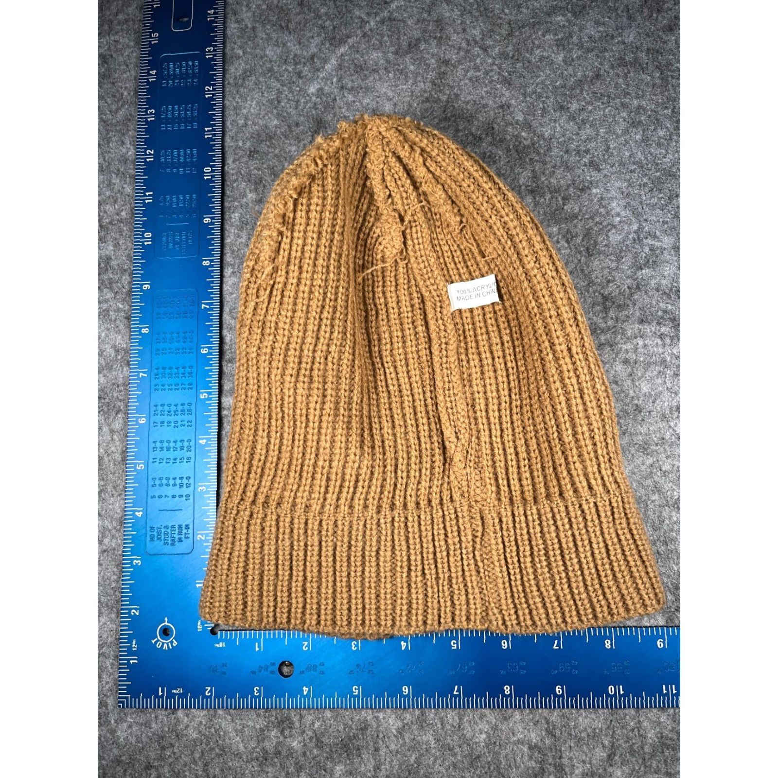Doublet Vivint Beanie Toque Beanie Hat Adult One Size Beige Acrylic Knit Cuffed Security Outdoor Ski Trendy Mens Size ONE SIZE - 6 Thumbnail