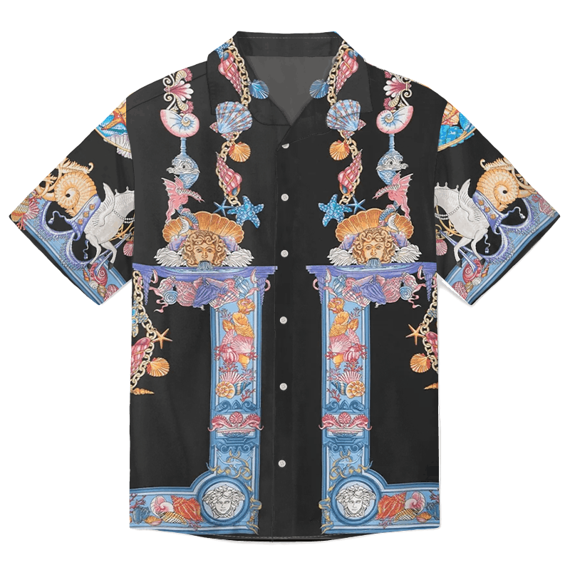 The Unbranded Brand Coral Theatre Shirt | Artistic Drama, Relaxed Silhouette Size US S / EU 44-46 / 1 - 1 Thumbnail