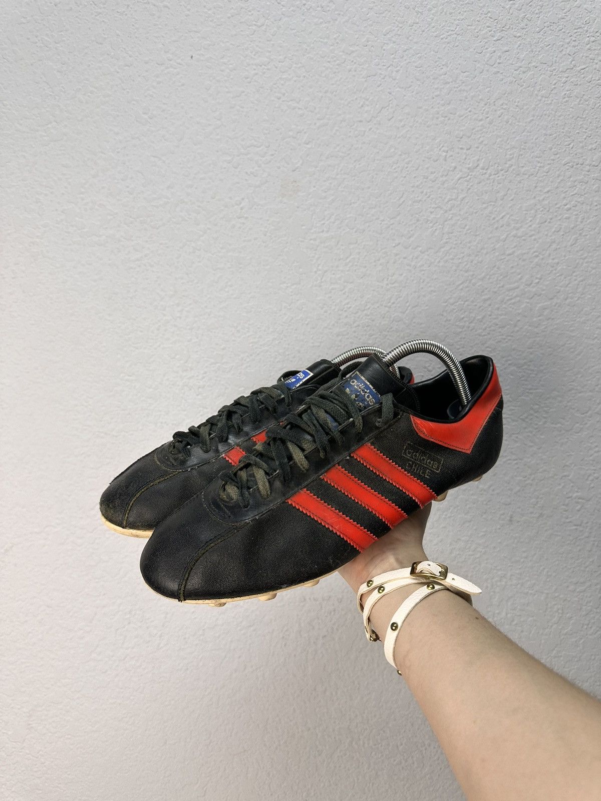 Adidas Vintage ADIDAS CHILE Football Boots Rare 70s Made Yugoslavia Size US 9 / EU 42 - 11 Thumbnail
