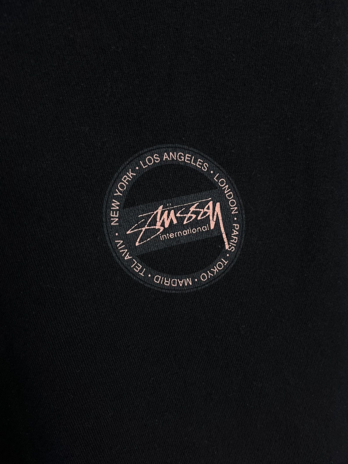 Stussy Stussy International t-shirt mens black cotton short sleeve Size US M / EU 48-50 / 2 - 4 Thumbnail