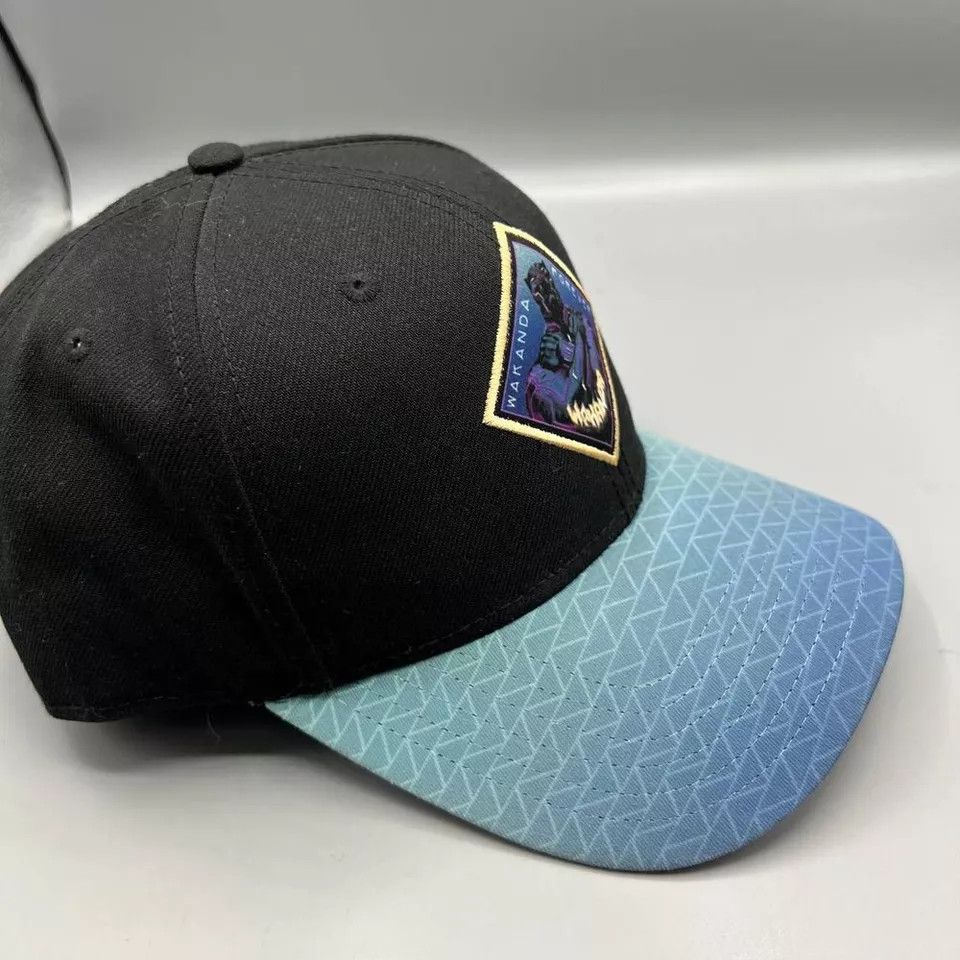Other Marvel Black Panther Hat Men Wakanda Forever Snap Back Cap Size ONE SIZE - 4 Thumbnail