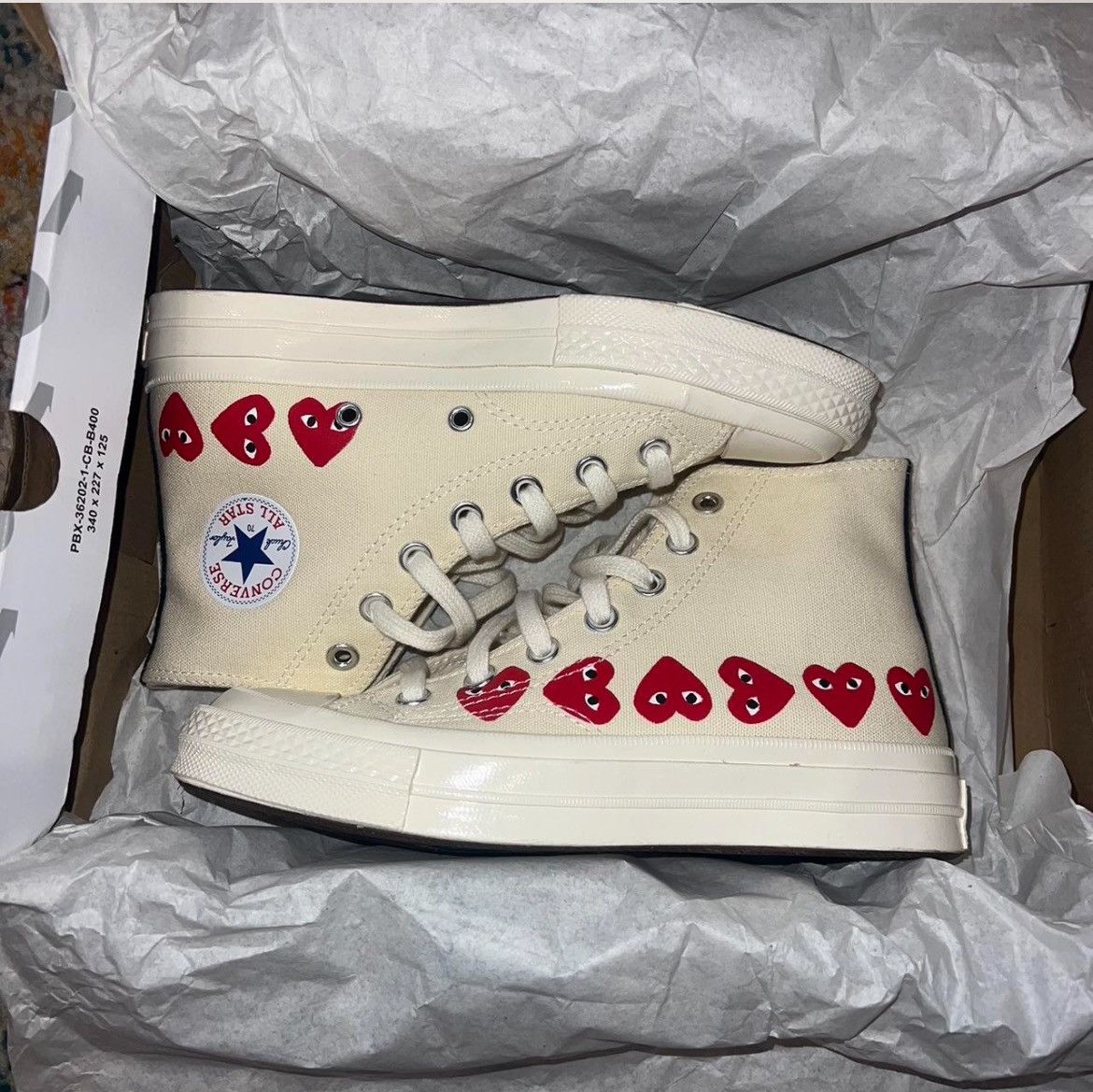 Comme des Garcons PLAY × Converse Converse x Comme des Garçons PLAY Chuck 70 Hi Size US 6 / IT 36 - 4 Thumbnail