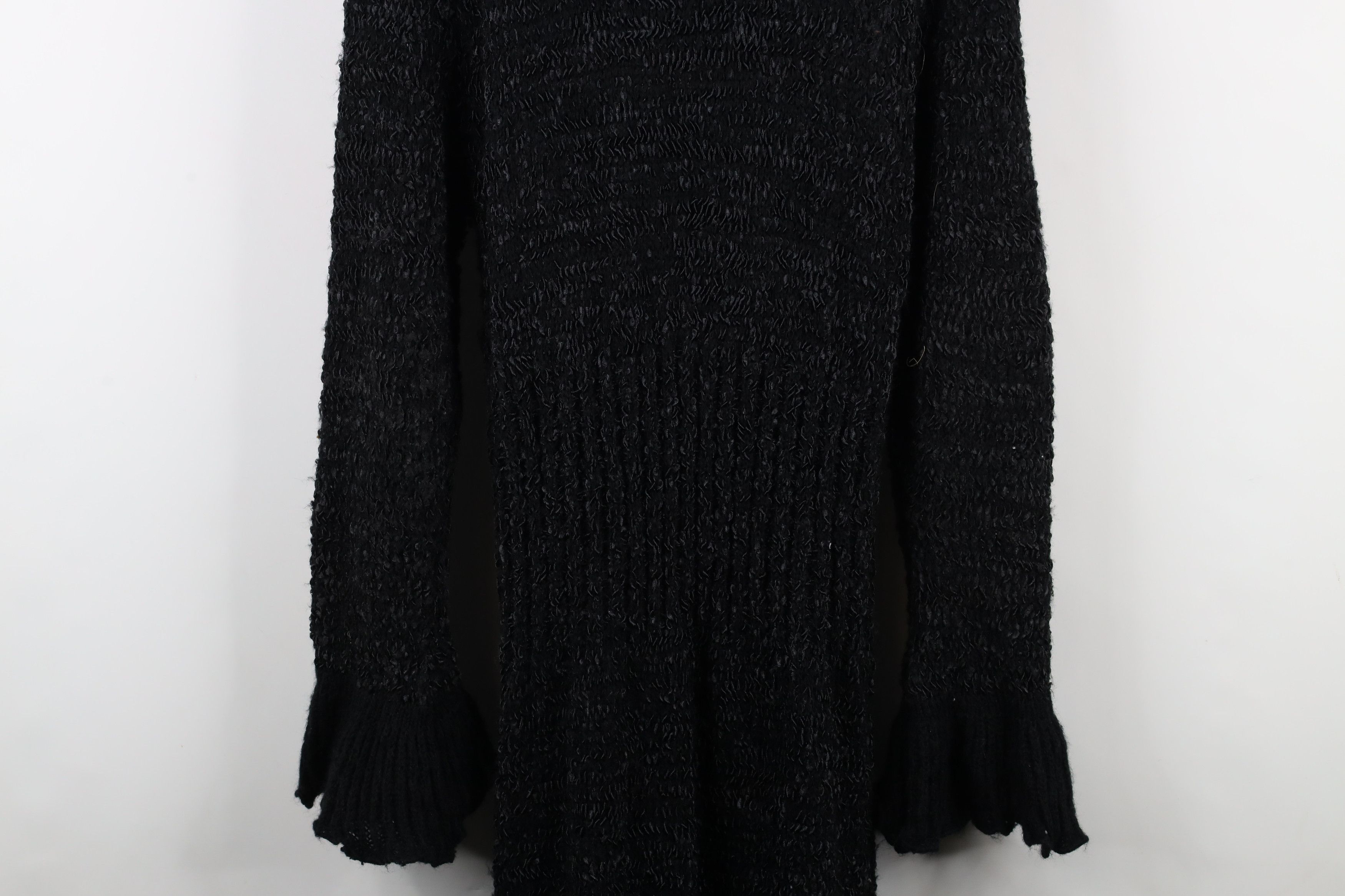 Vintage Vintage 90s Goth Ruffled Toggle Button Full Length Sweater Size XL / US 12-14 / IT 48-50 - 13 Thumbnail