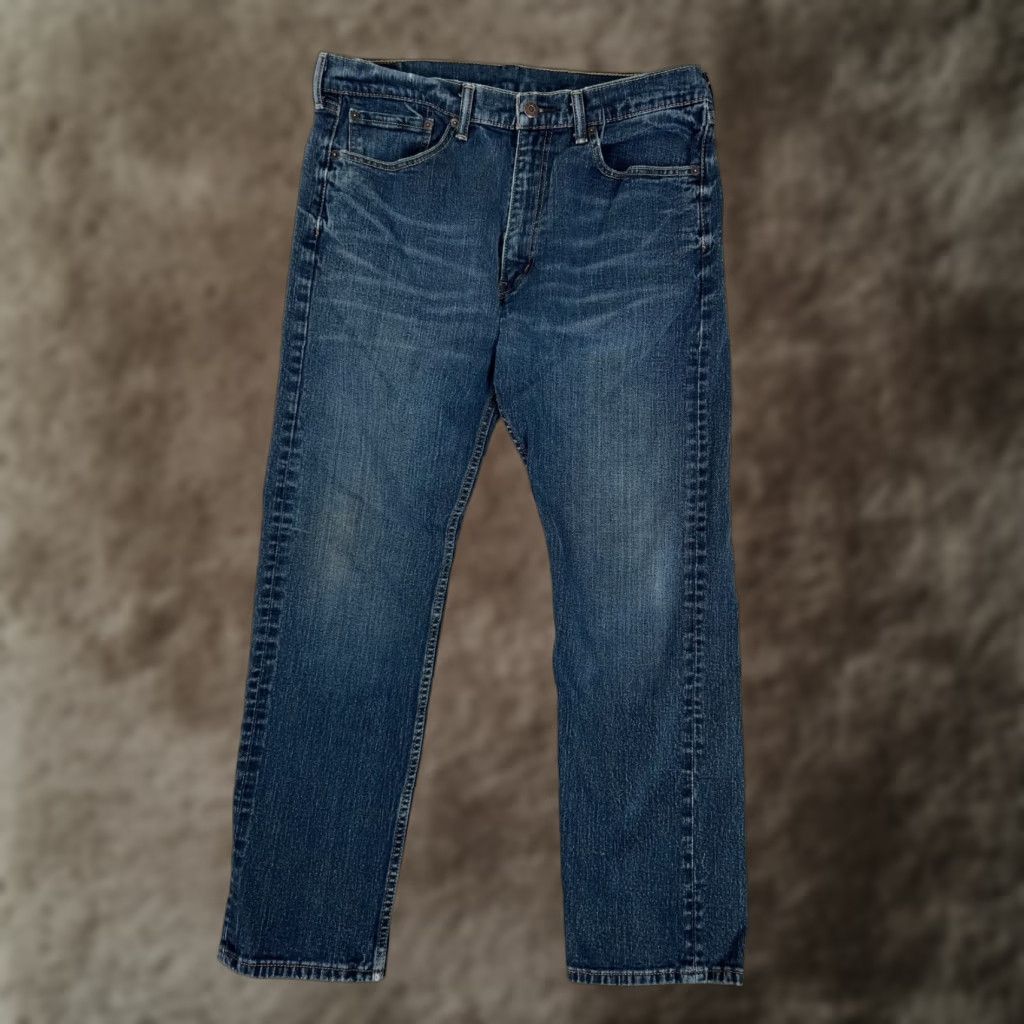 Levi's VINTAGE Levi’s 505 Jeans Blue Denim 32x30 Medium Wash Regular Fit 5-Pocket Men Mens USA 90s Mexico 100% Cotton Taper Straight Size US 32 / EU 48 - 1 Thumbnail