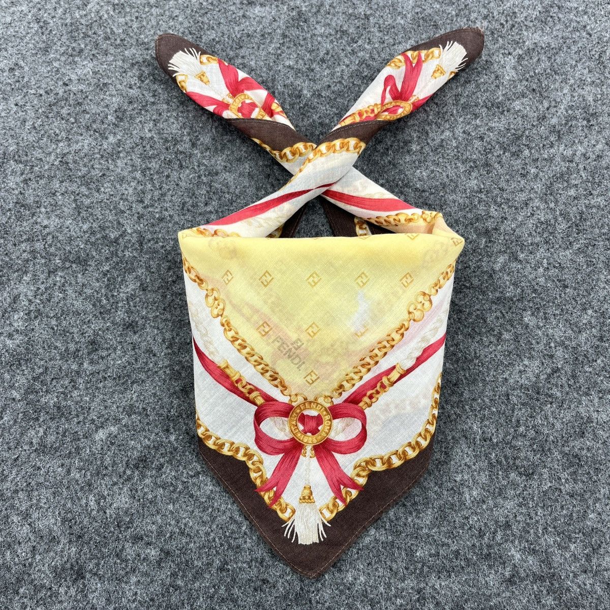 Vintage Vintage Fendi Handkerchief / Bandana / Neckerchief B753 Size ONE SIZE - 3 Thumbnail