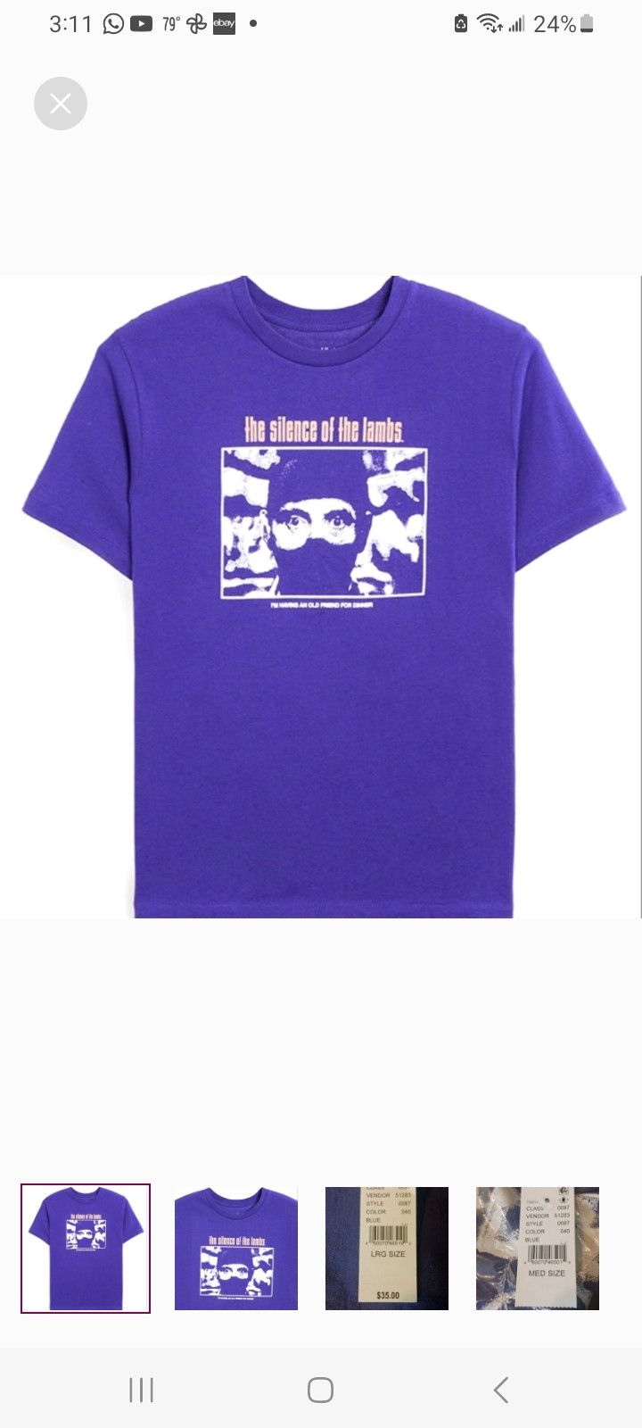 Other Silence of The Lambs T-Shirt Size US M / EU 48-50 / 2 - 1 Thumbnail