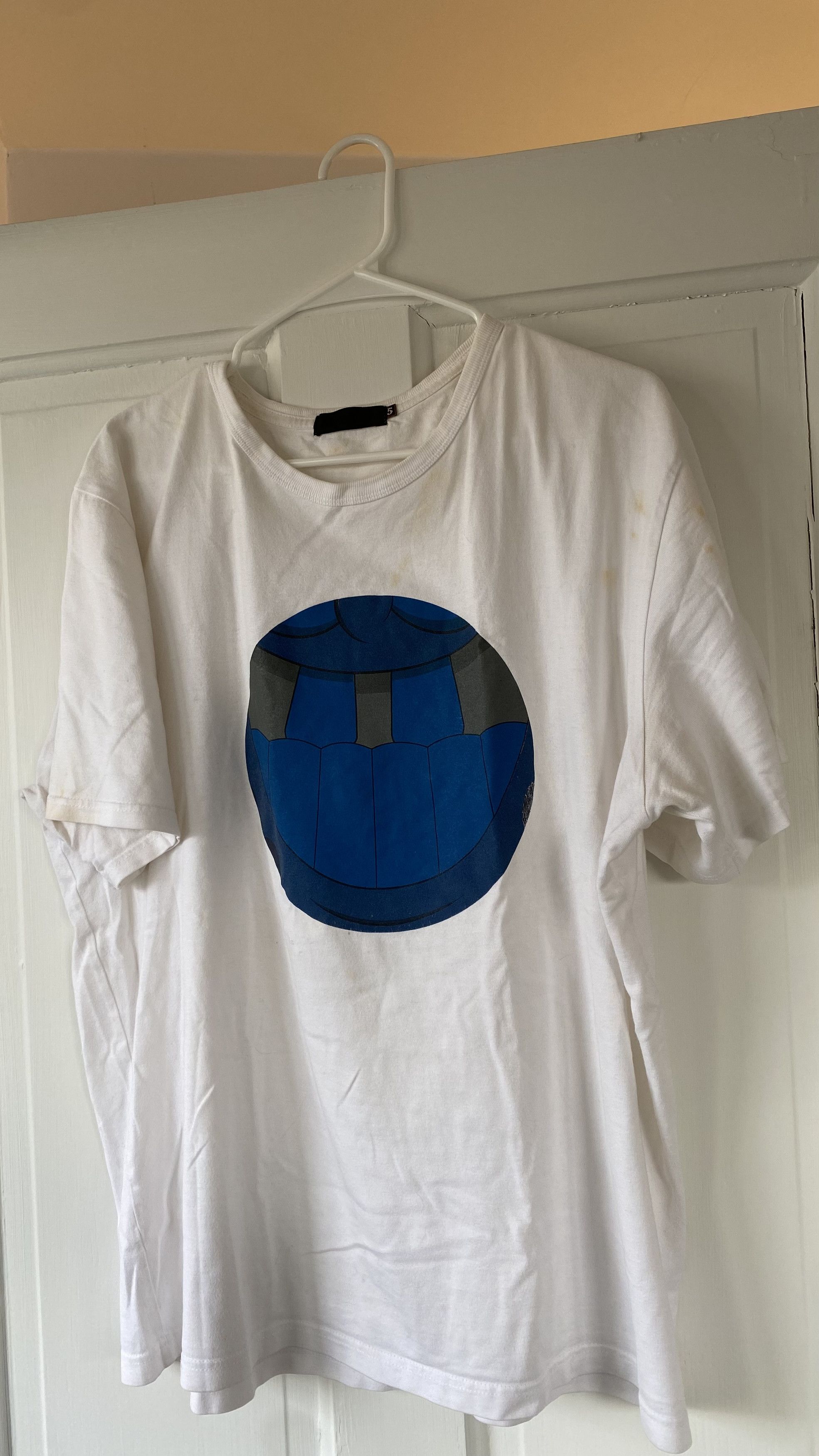 Original Fake RARE Original Fake Spongebob Smiling Blue Tee Large Size 5 Size US L / EU 52-54 / 3 - 4 Thumbnail