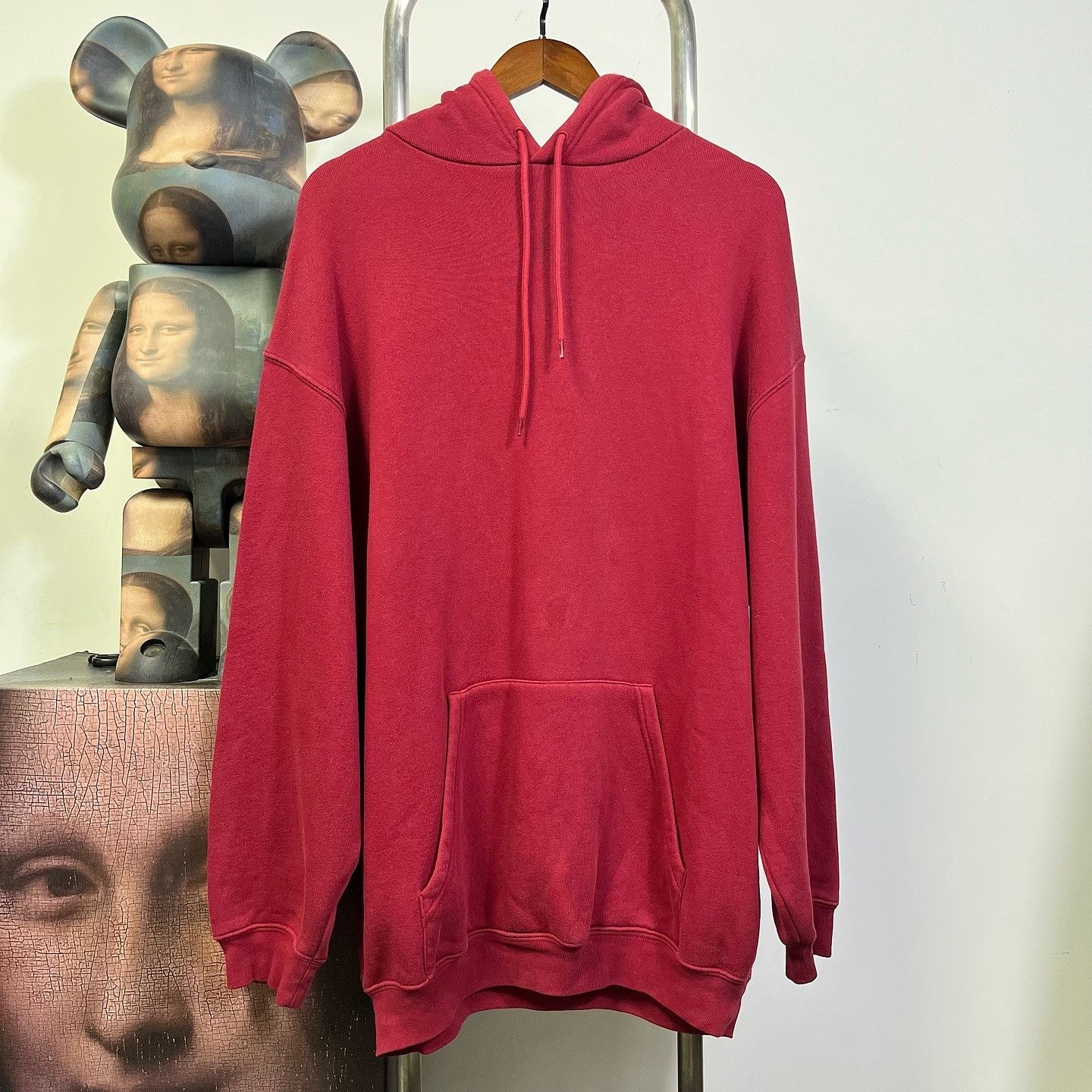 Balenciaga Balenciaga Back Logo Red Hoodie Size L Size US L / EU 52-54 / 3 - 1 Thumbnail