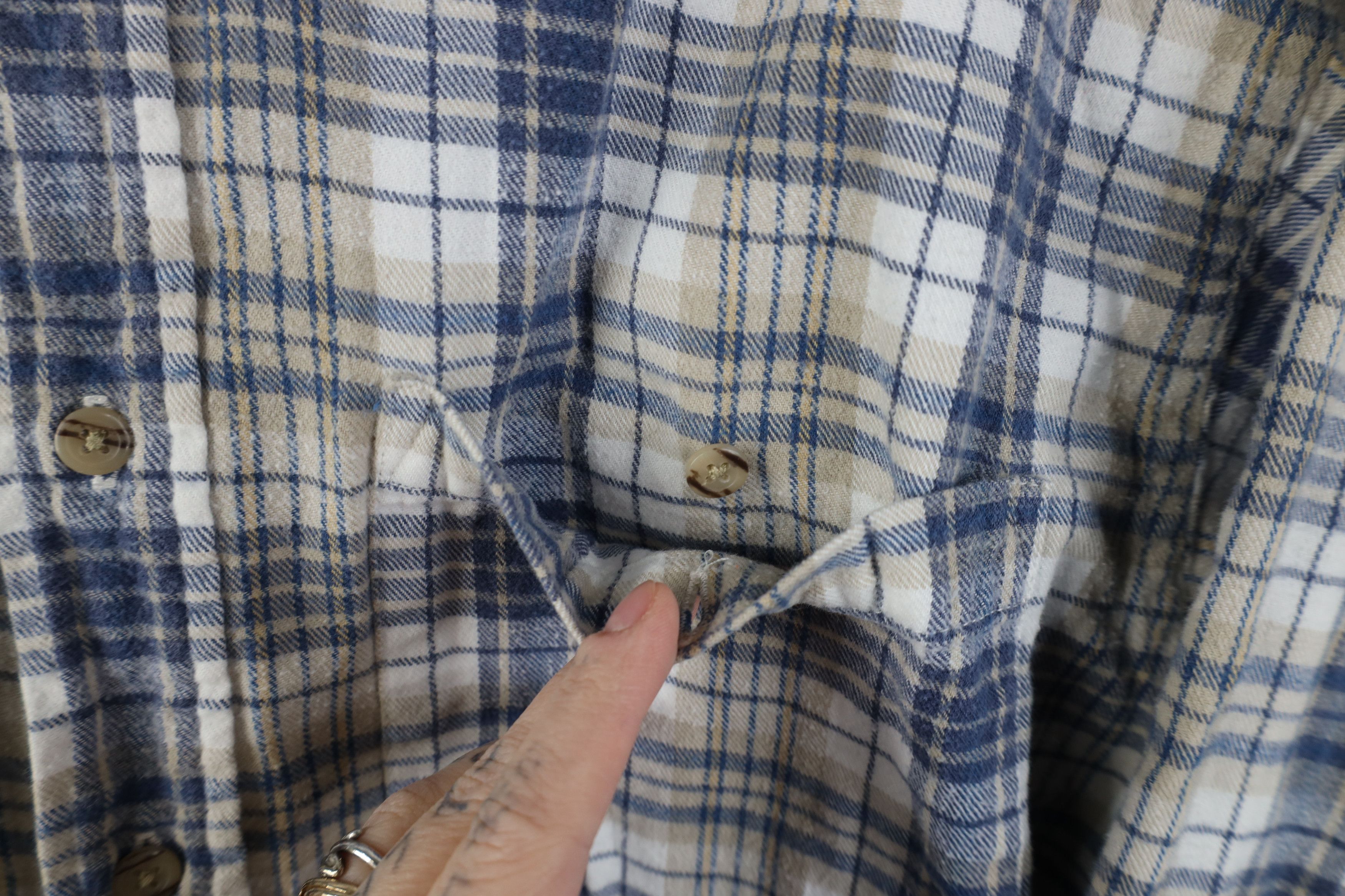 Vintage Vintage 90s Streetwear Collared Button Down Shirt Plaid Size US XL / EU 56 / 4 - 5 Thumbnail