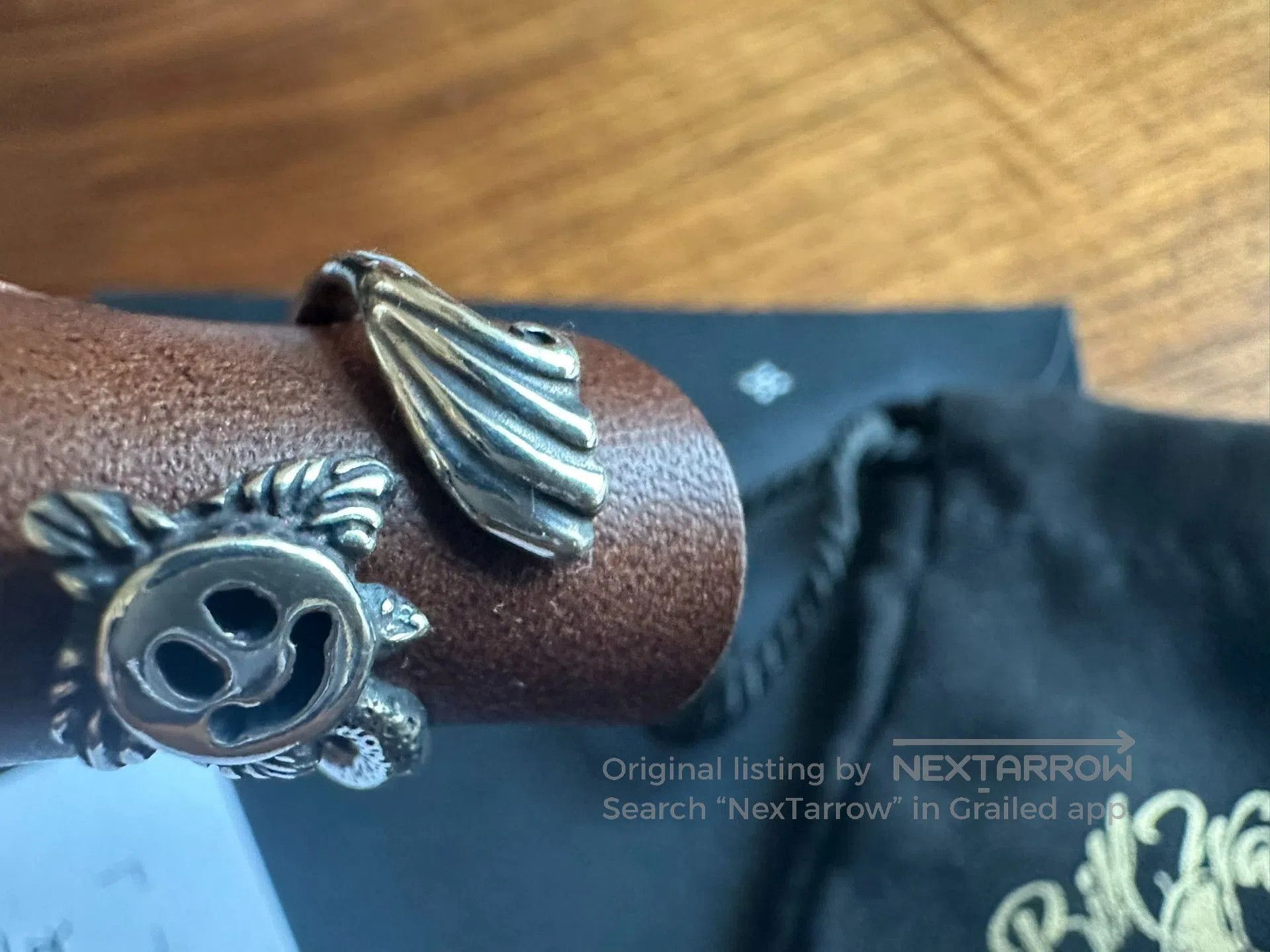 Bill Wall Leather BWL Smiley Silver Ring. Size ONE SIZE - 9 Thumbnail