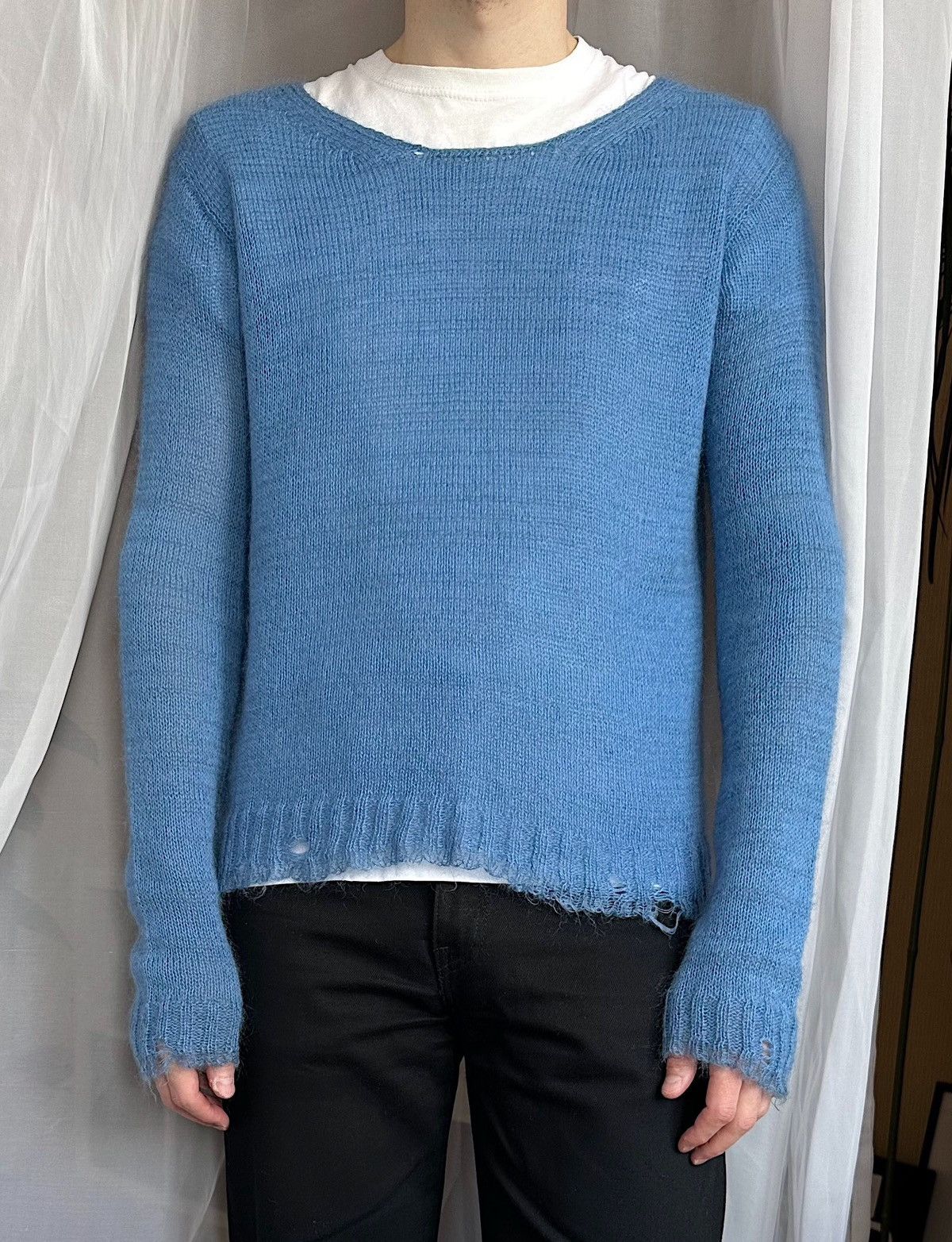 休日限定 Simons Raf × Prada Last wool jacquard Prada price! トップス