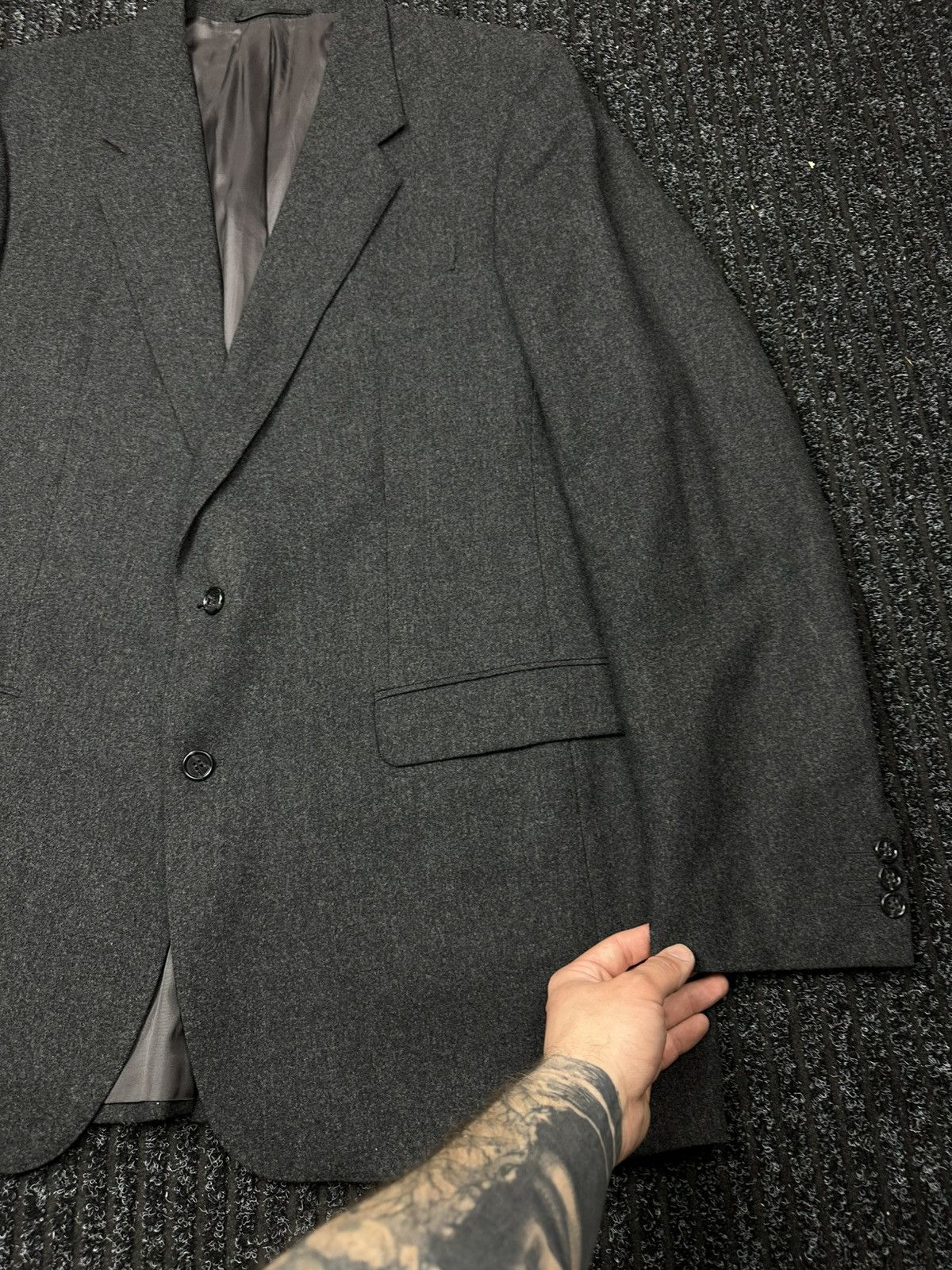 Ermenegildo Zegna Vintage Zegna Wool Suit 3 Piece Grey Classic Formal Tailored Size 40R - 7 Thumbnail
