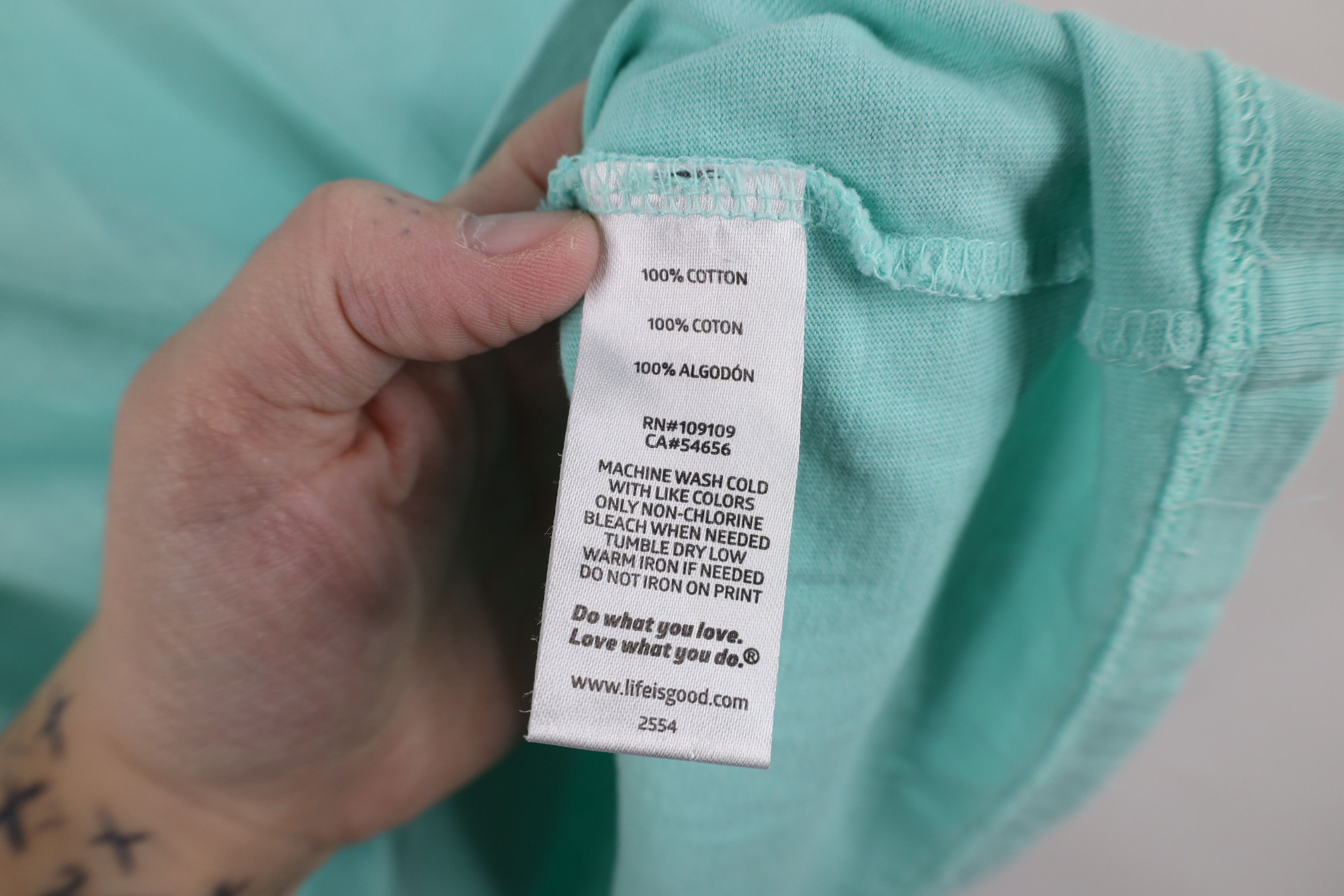 Life is Good Life Is Good Get Lost Let Found Book Nature T-Shirt Teal Size M / US 6-8 / IT 42-44 - 10 Thumbnail