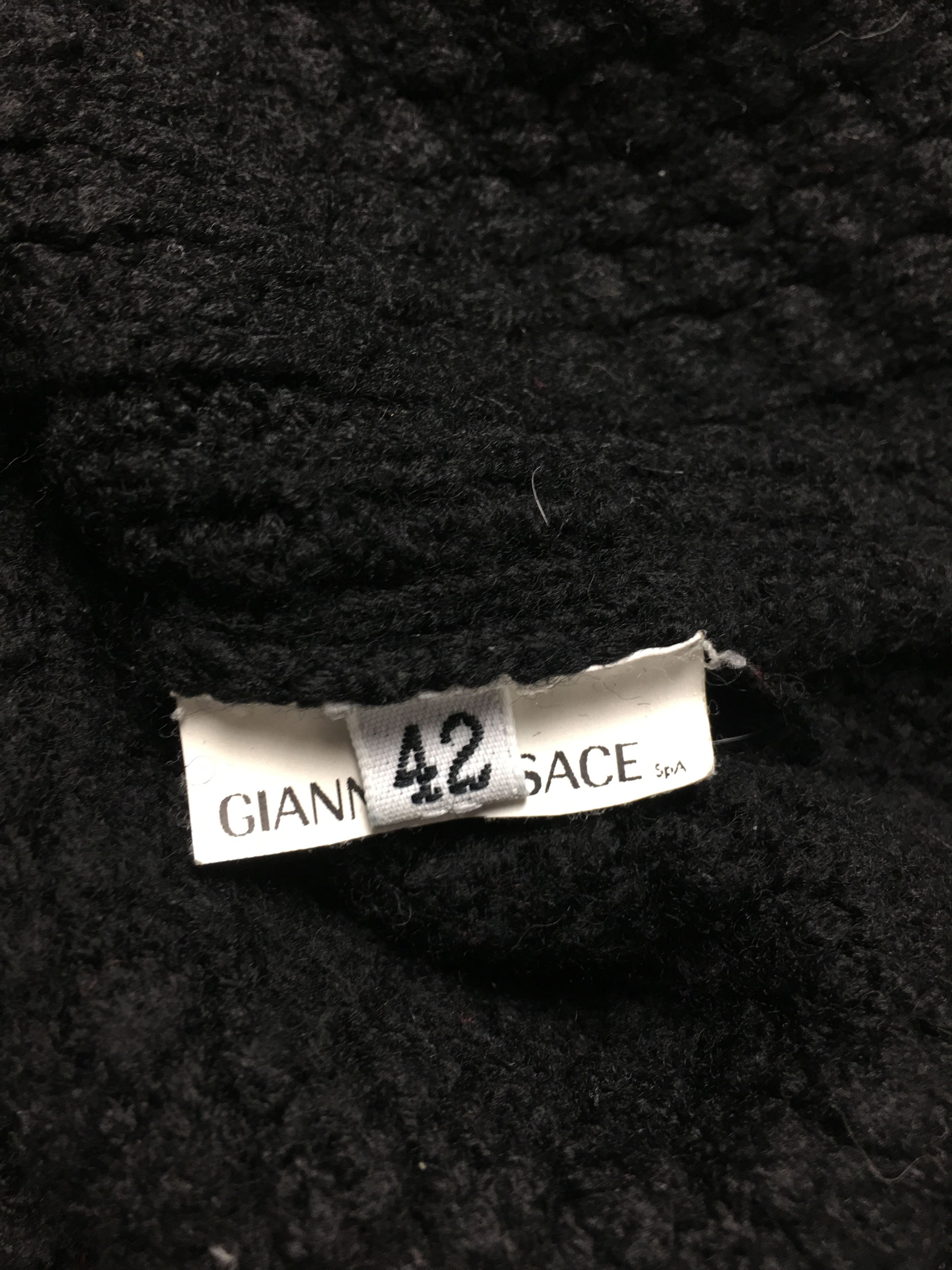 Versace Versace Collection Black Knit Turtleneck Sweater Size M / US 6-8 / IT 42-44 - 10 Thumbnail